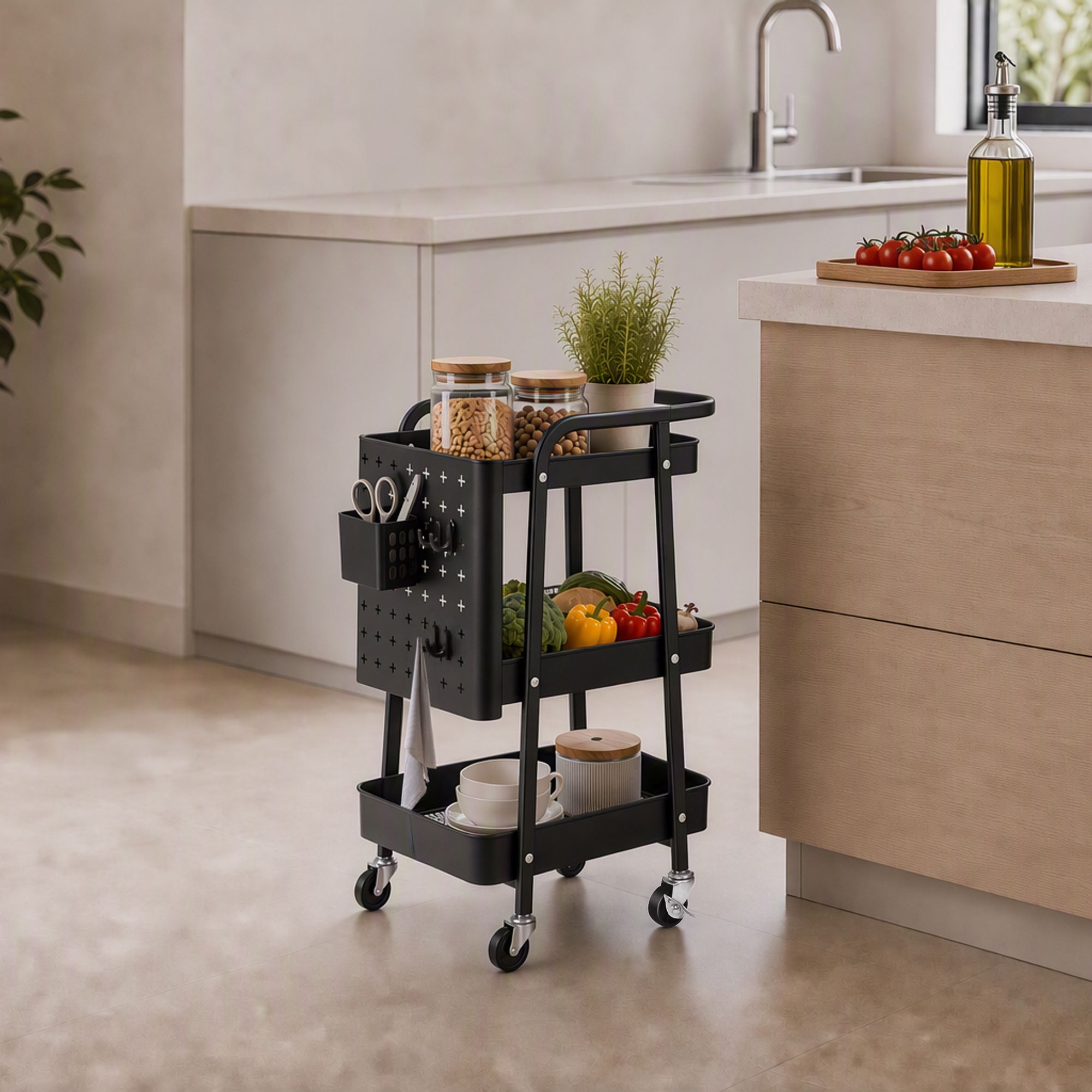 Organised Options
Carrellino da cucina
a 3 ripiani
