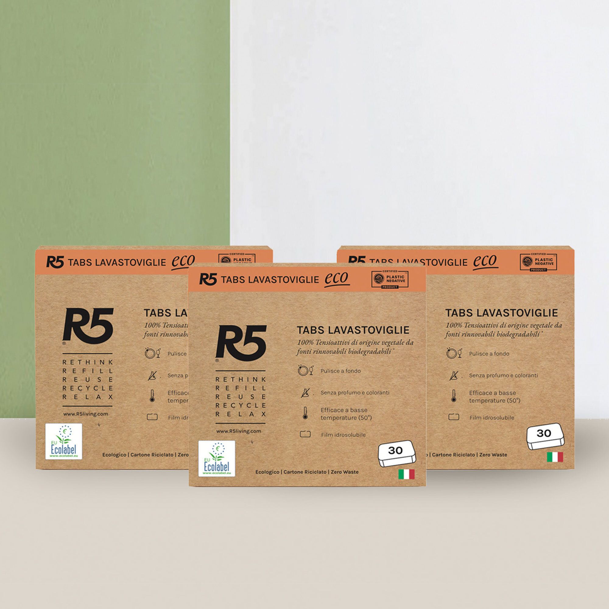 Image of R5 Living EcoTabs lavastoviglie per una pulizia profonda e brillante061