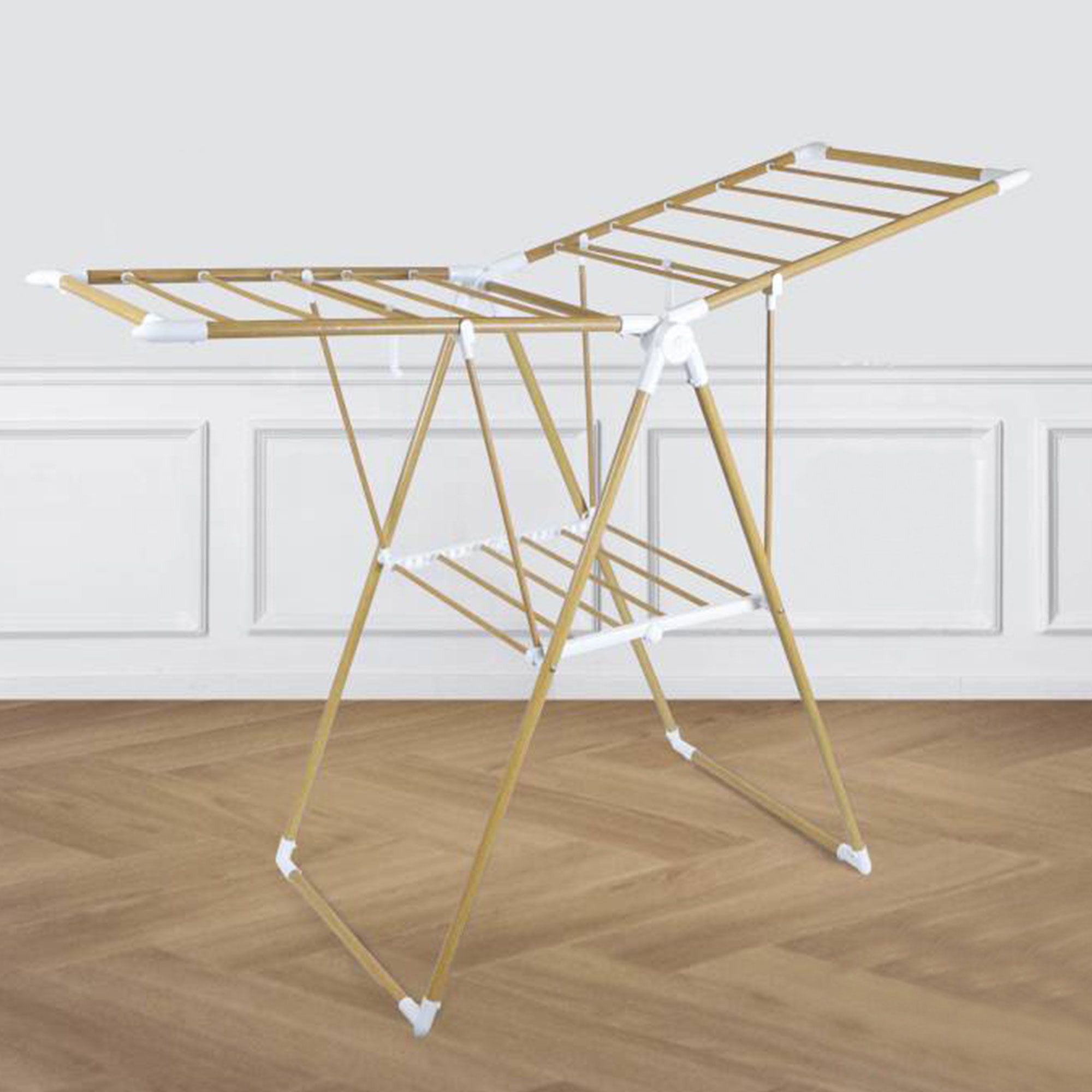 Aqua Laser
Stendibiancheria
pieghevole in legno
e plastica Rack T