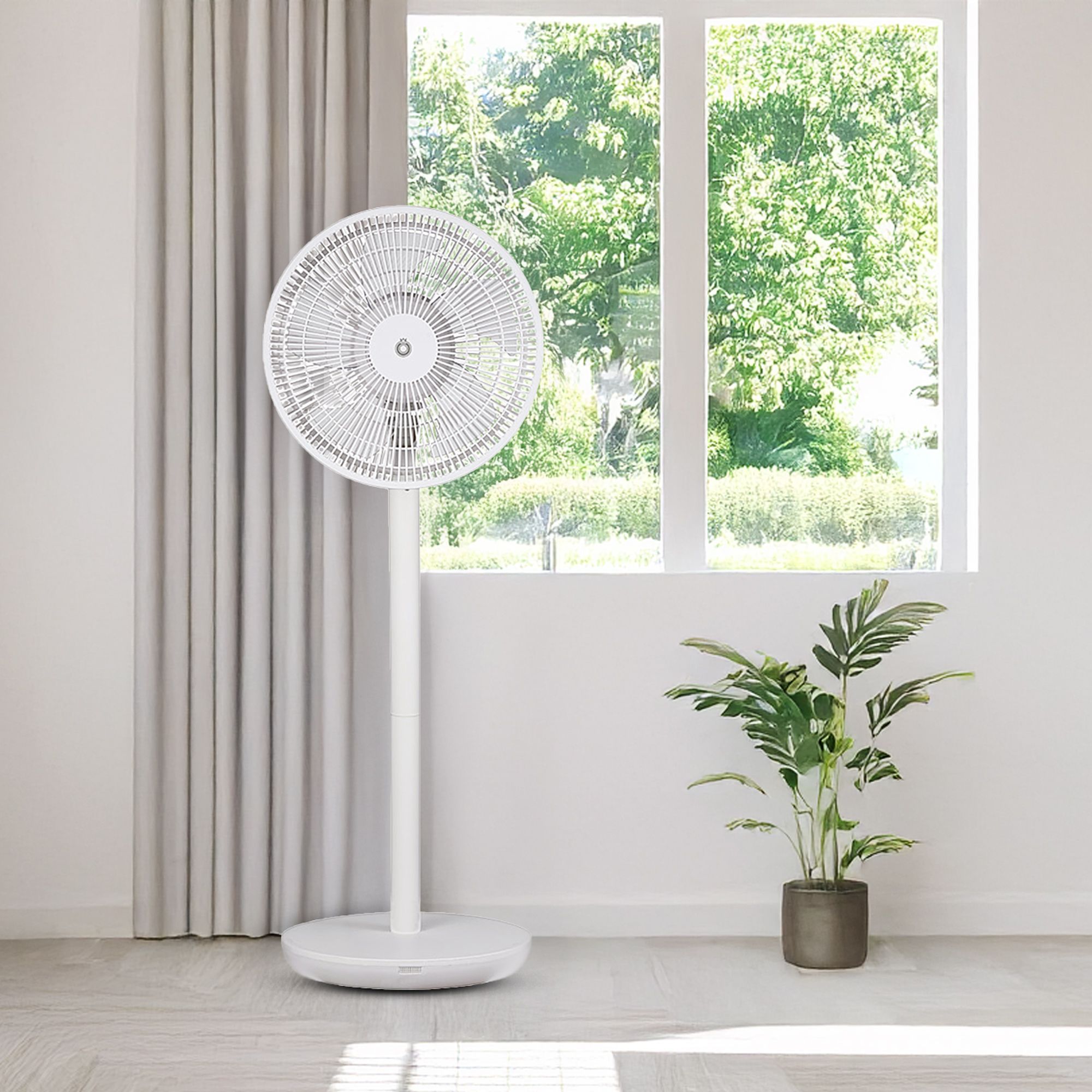 Risparmio Spazio Ventilatore Ventilatore Da Parete BAKAJI 36 Cm - 3 Velocità Con Oscillazione Automatica 65 Watt Ventilatore 65 Watt