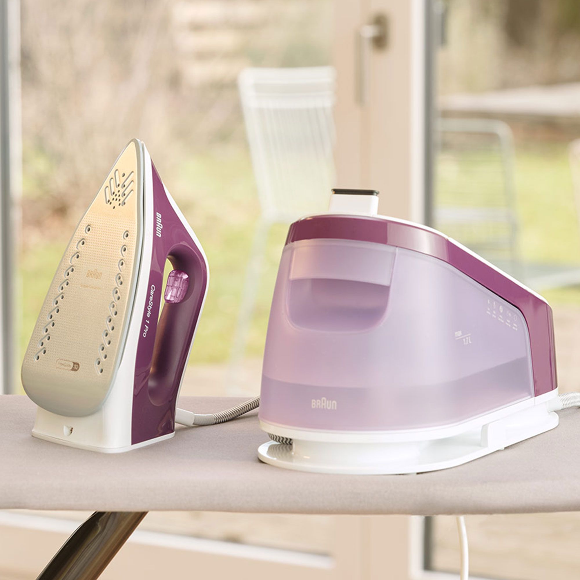 Braun
Ferro da stiro
CareStyle 1 Pro 1,7 l
piastra FreeGlide 3D