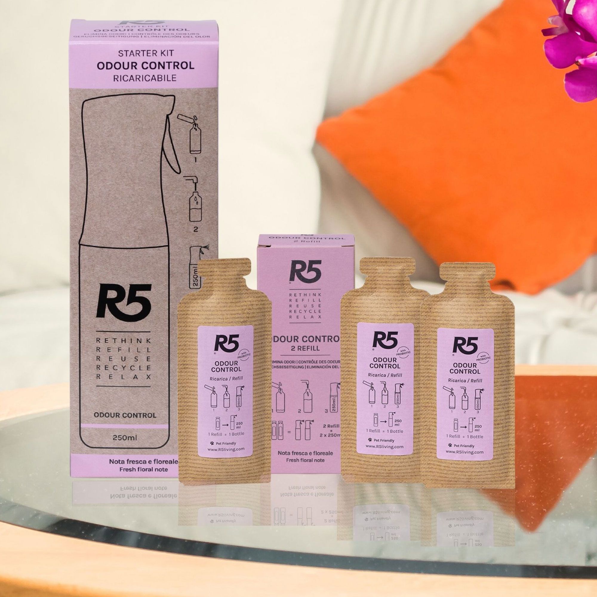 R5 Living
Spray neutralizza
odori e 2 refill
