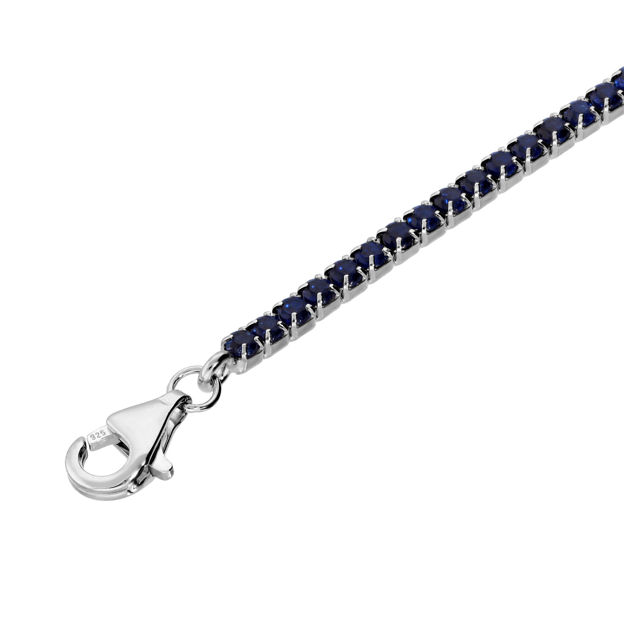 Diamonique Bracciale tennis argento 925 placcato rodio