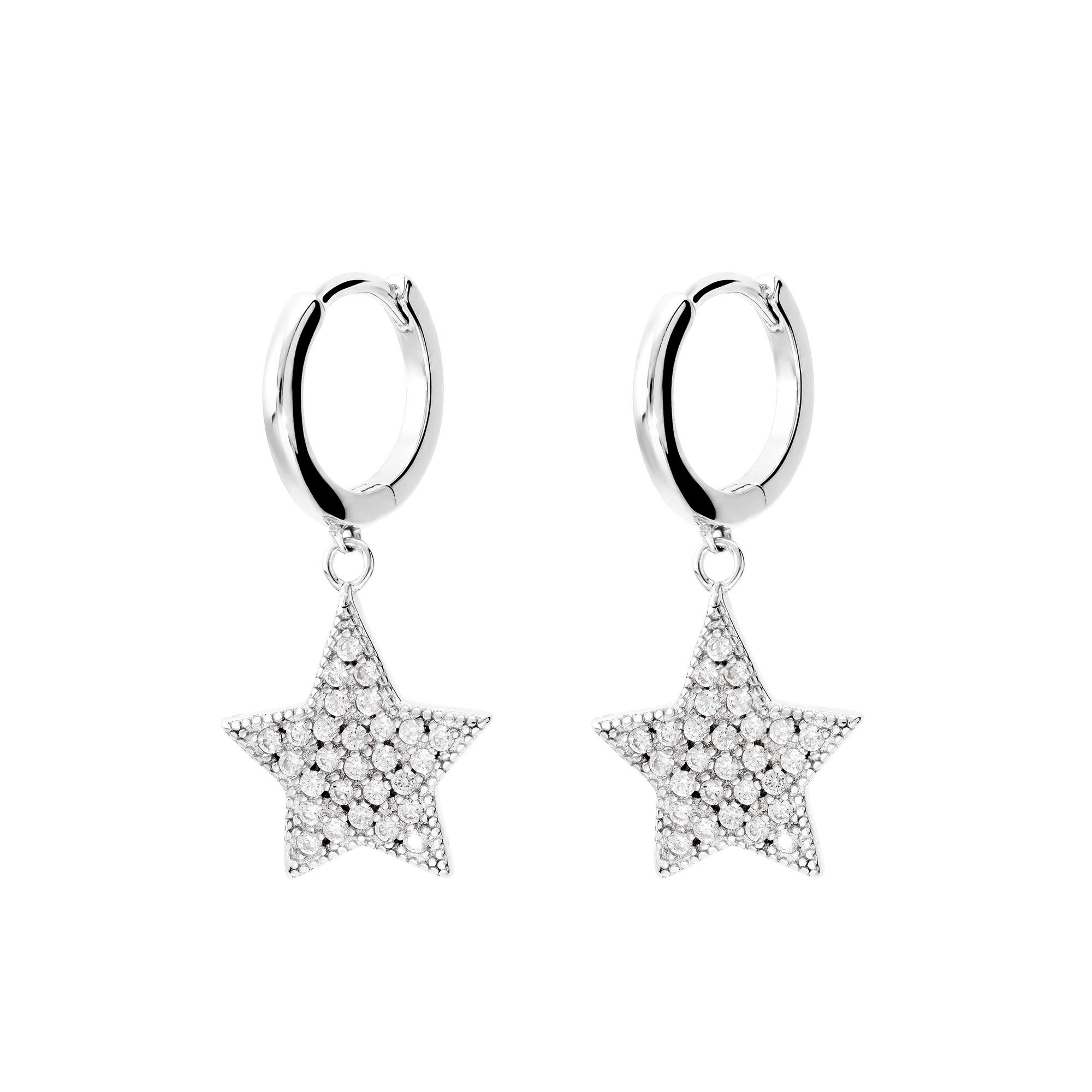 Diamonique
Orecchini pendenti
a stella
in argento 925