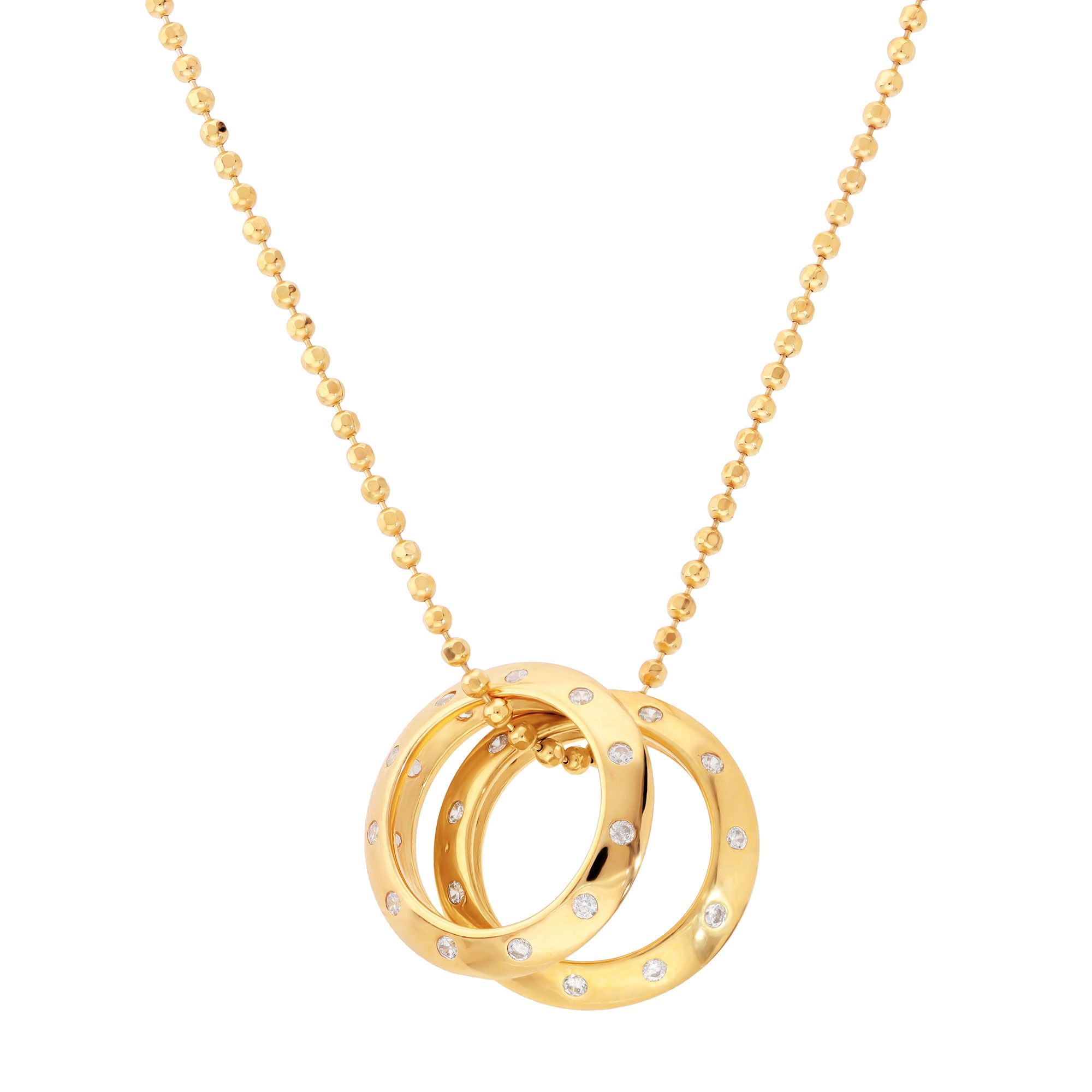 Diamonique
Collana argento 925
placcato oro giallo
750 con pendenti