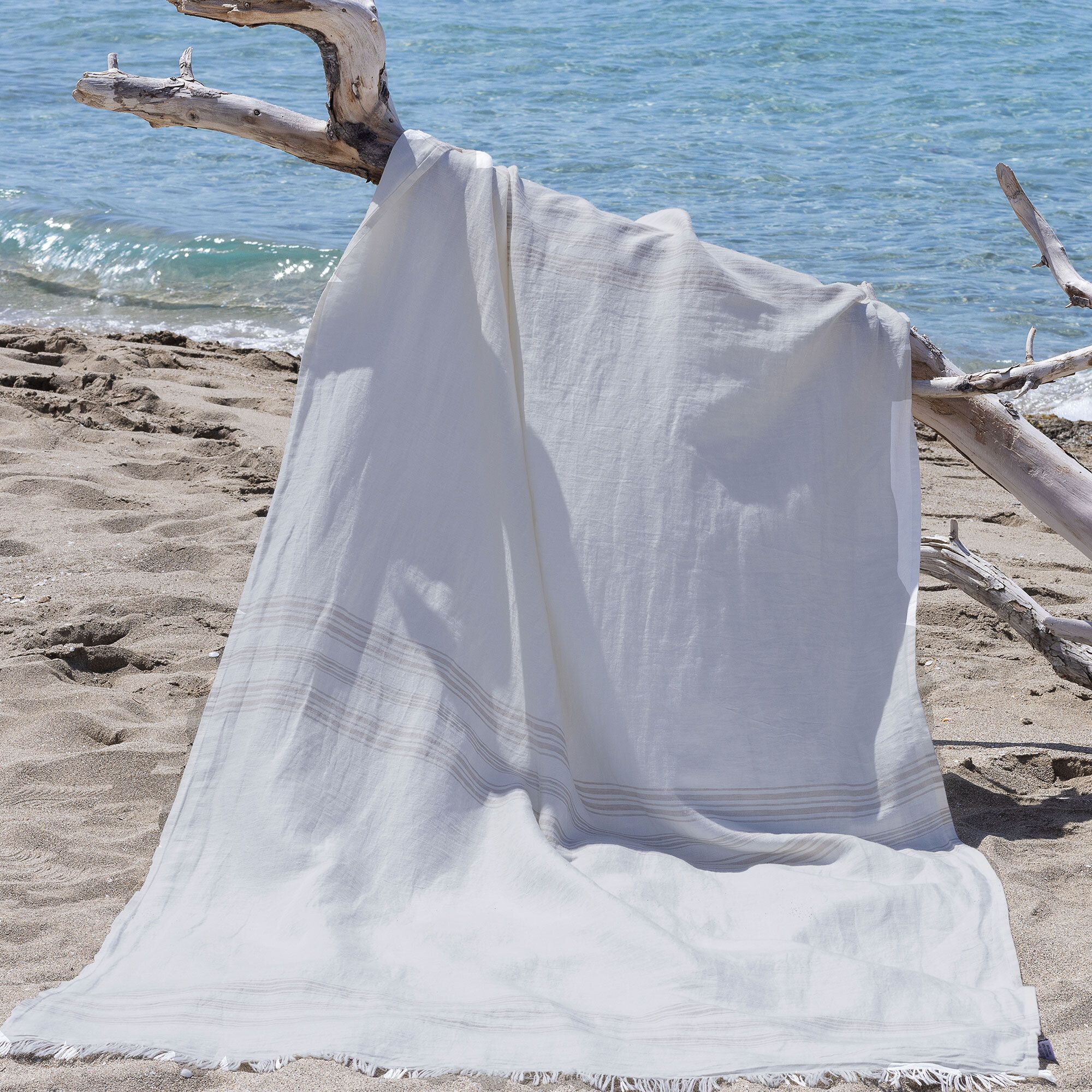 Kikoya Telo mare turco bianco per fai da te, tie-dye, tie-dye, feste, Shibori, senza sabbia, oversize, 99 x 198 cm, coperta da bagno, 100% cotone, bianco (set da 2