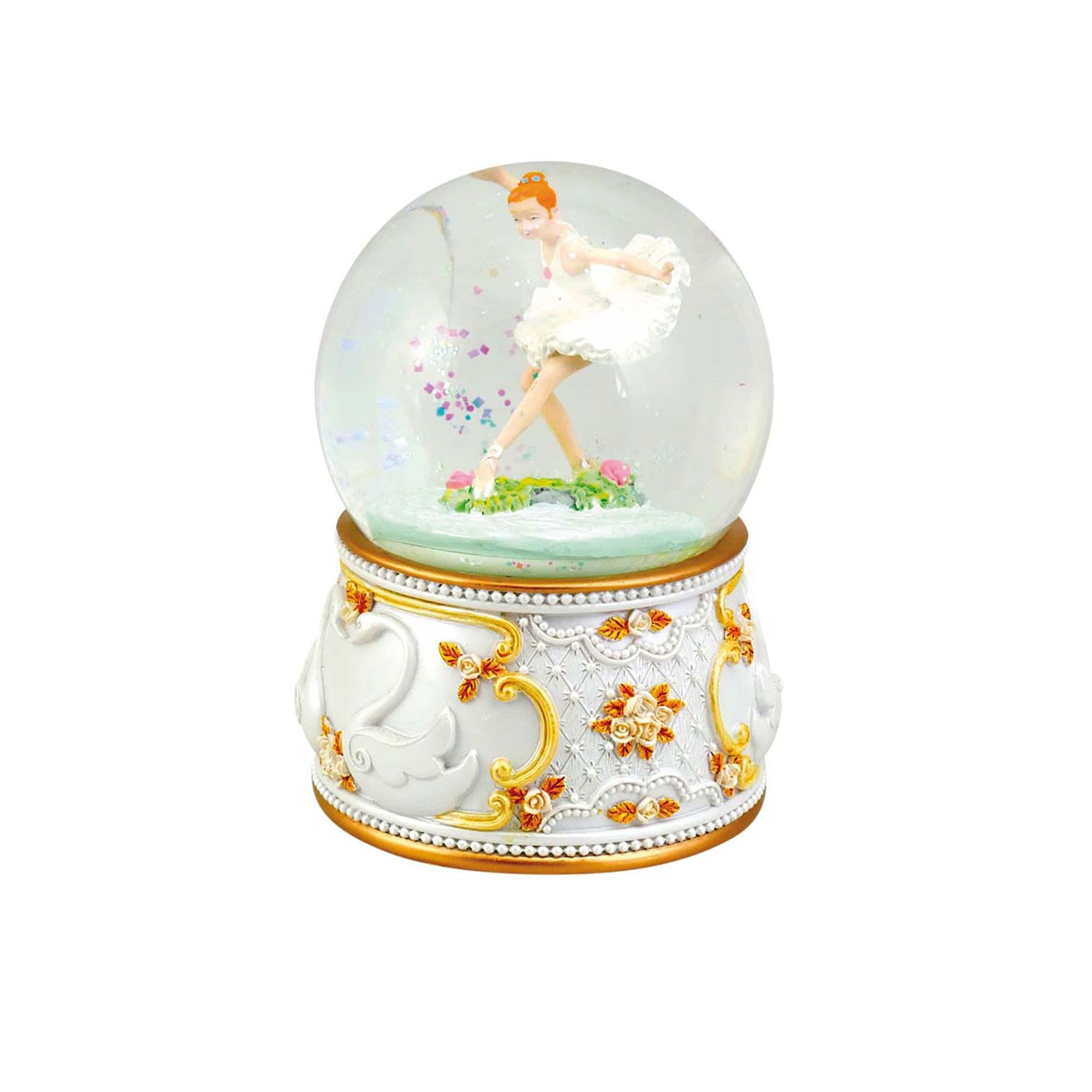 Il Mondo dei Carillon
Sfera di neve con
ballerina, melodia
lago dei cigni