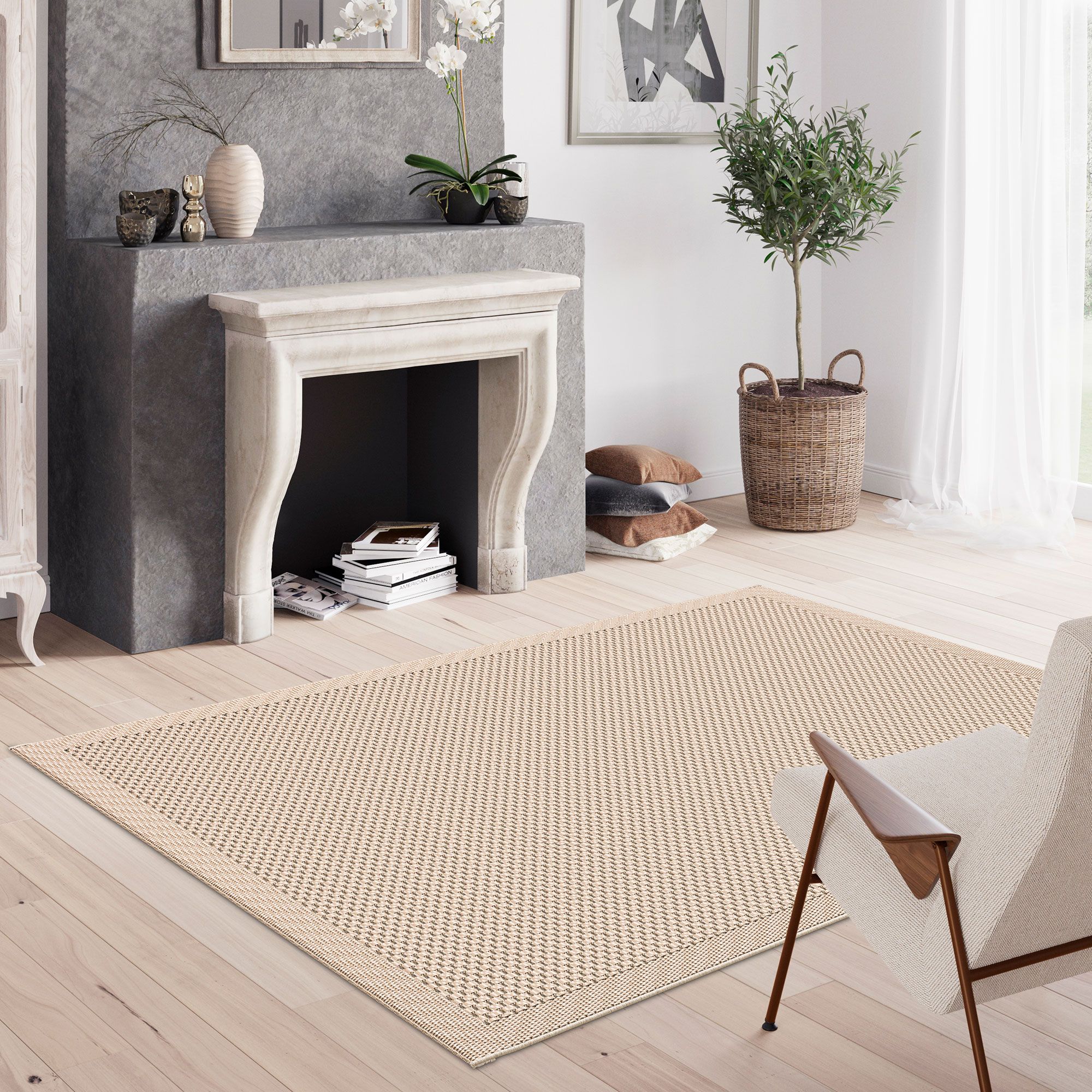 Pierre Tappeti
Tappeto Grace in
tessitura piatta
effetto Sisal Look