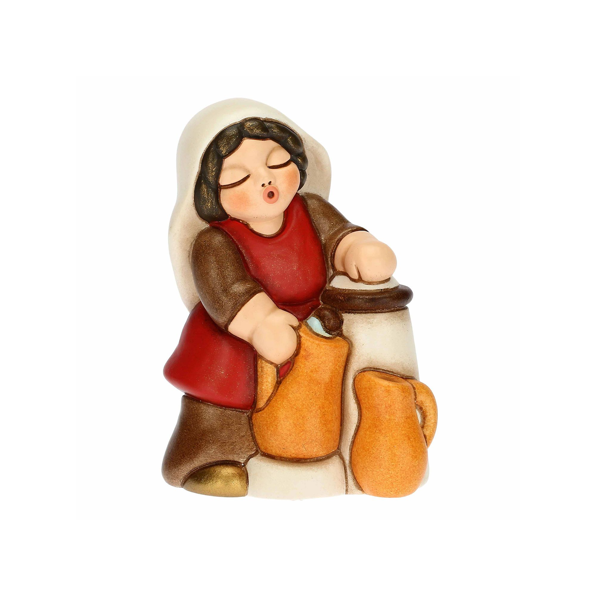 THUN
Statuina presepe
donna alla fontana
in ceramica