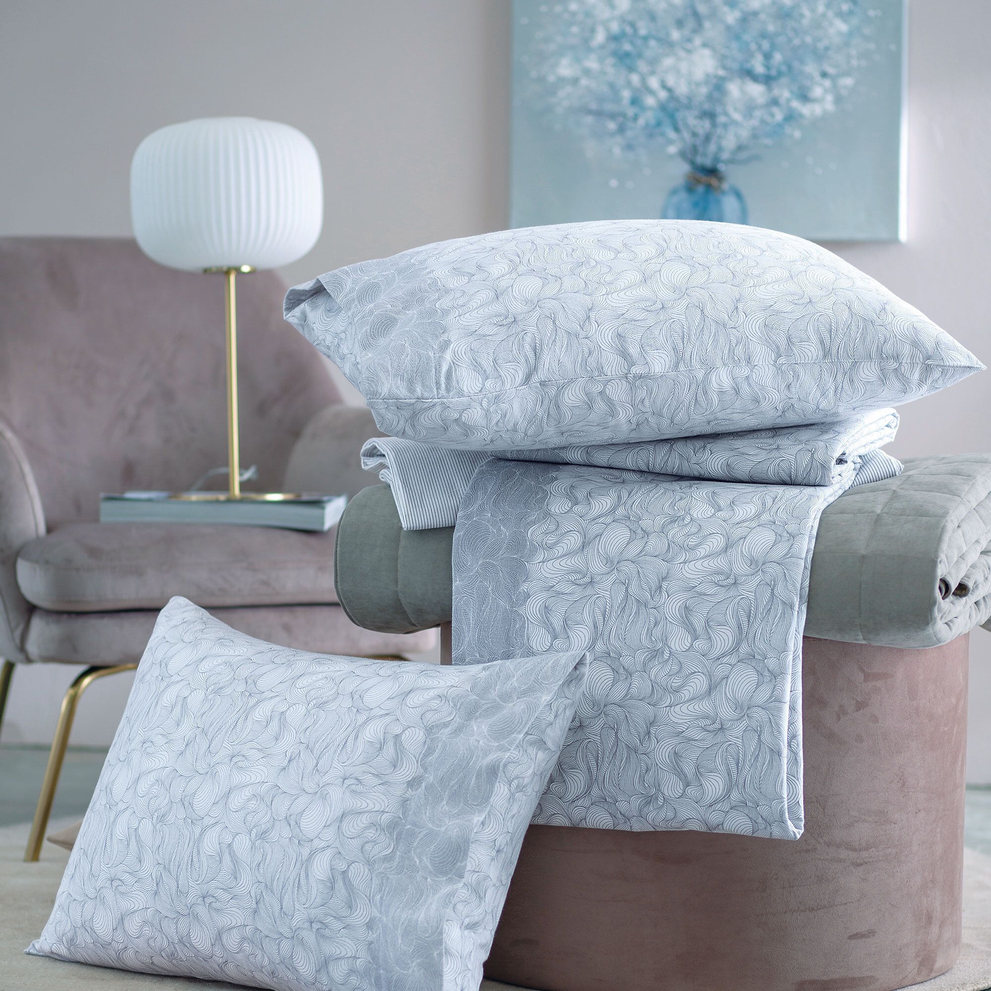 QVC Dondi Home Completo letto matrimoniale Annick in cotone 165 g/mq