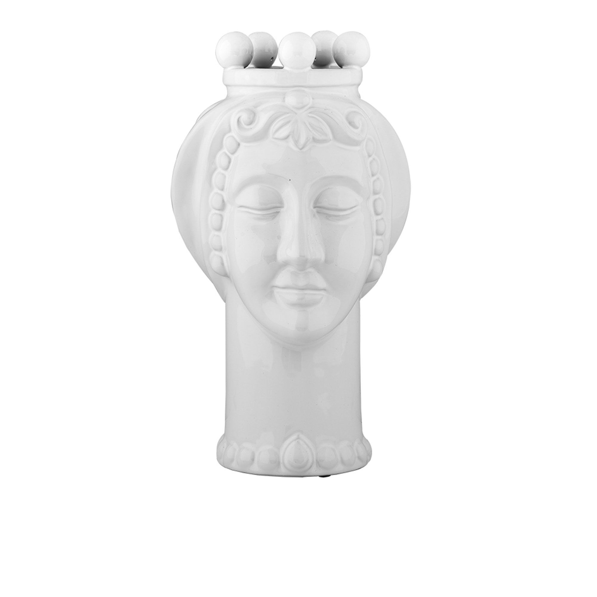 Villa Altachiara Vaso volto Frangipani in ceramica