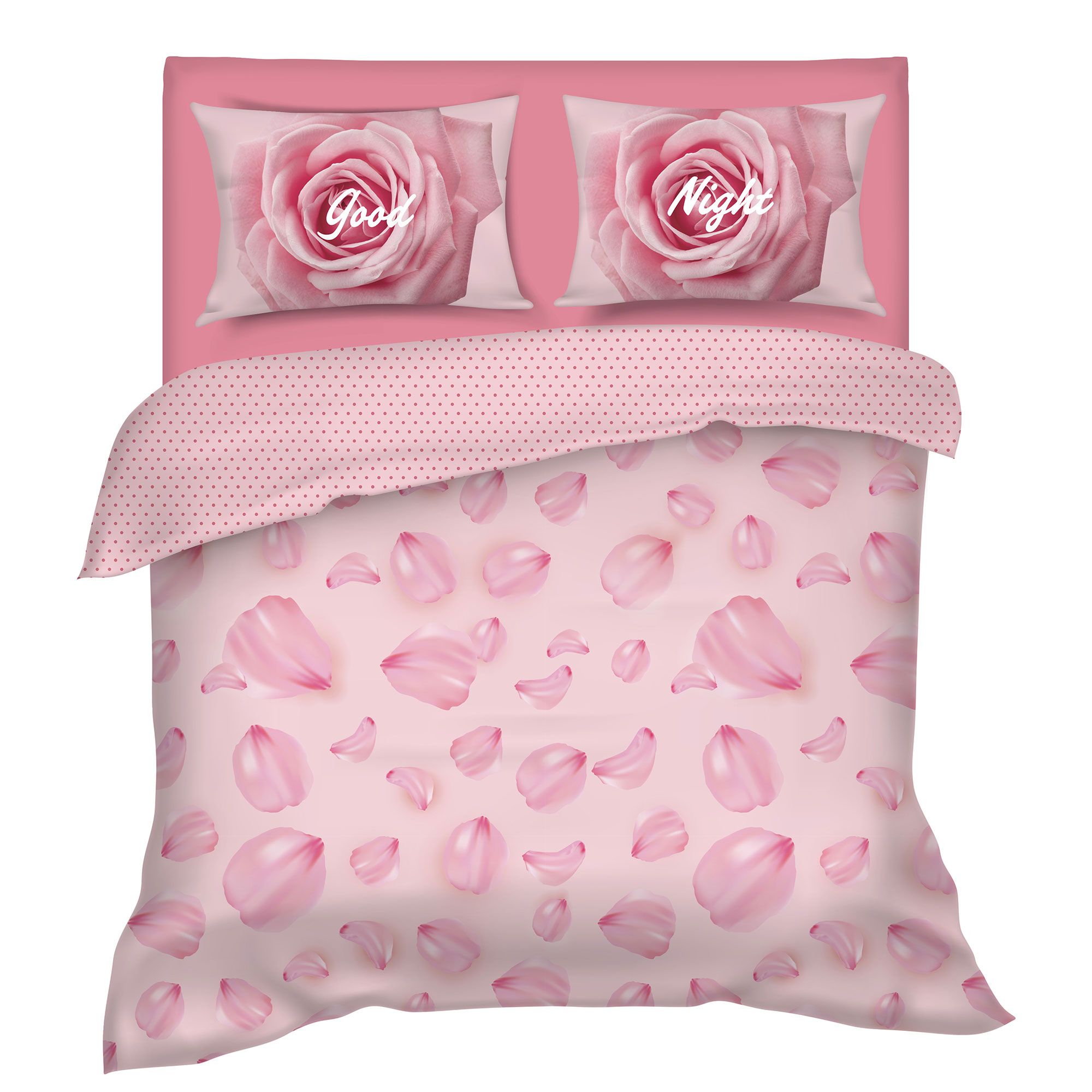 Camomilla Milano Home
Completo copripiumino
Petali in raso
di cotone 200TC
