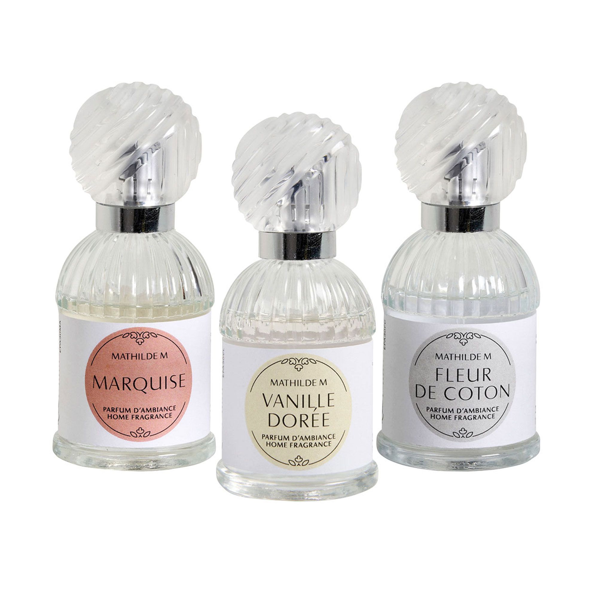 Mathilde M.
Cofanetto 3 profumi
ambiente (30ml)