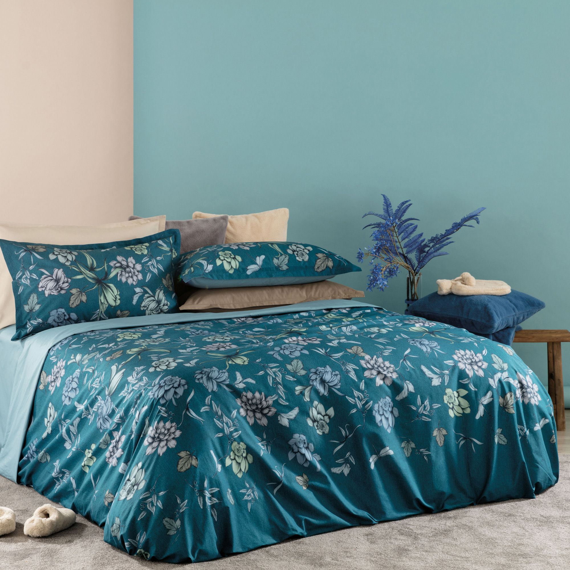 Carillo Home 
Parure copripiumino
matrimoniale Kayla
in cotone percalle