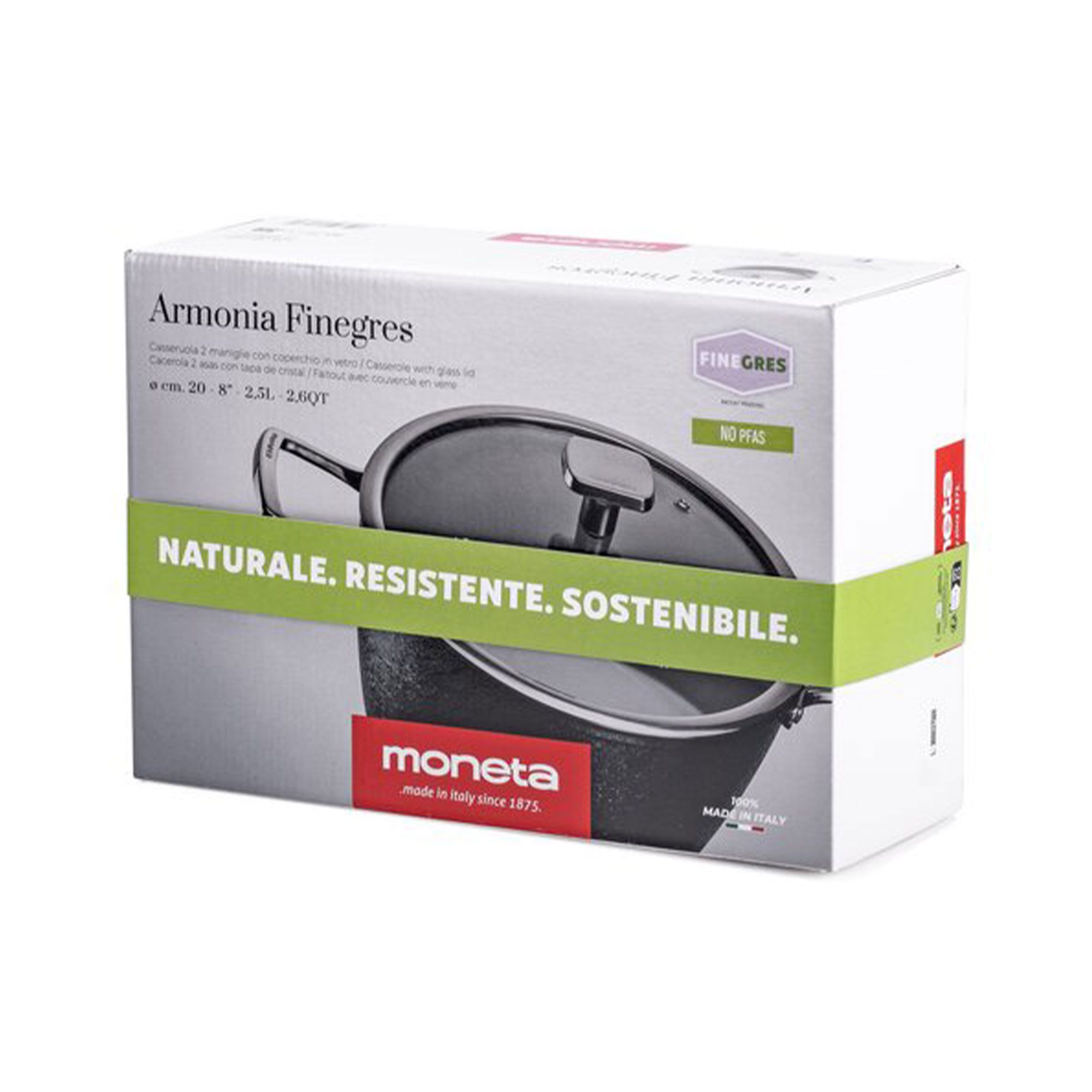 Moneta Armonia Finegres Casseruola da 24 cm con coperchio