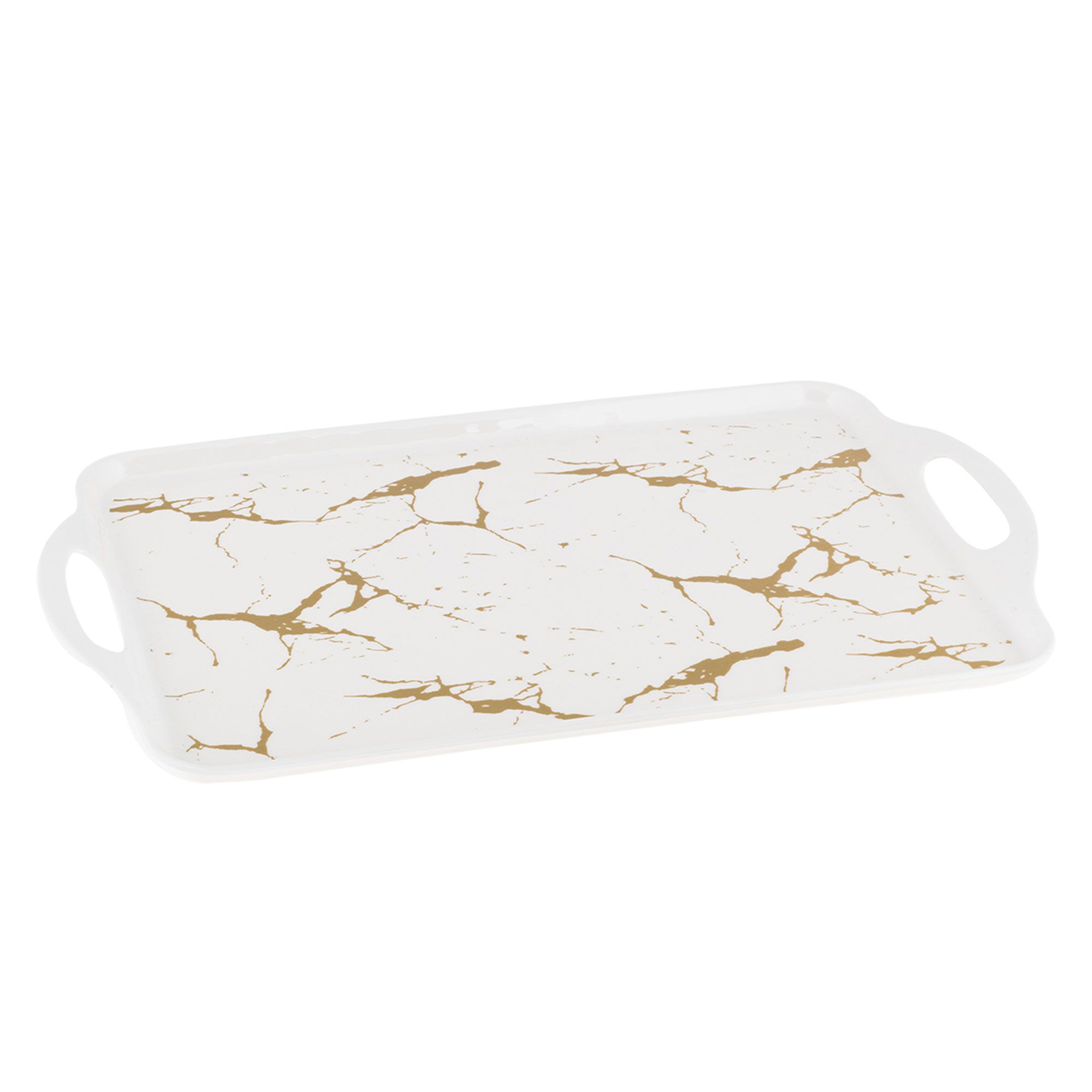 Villa Altachiara
Vassoio con manici
Kin in melamina
bianca e oro