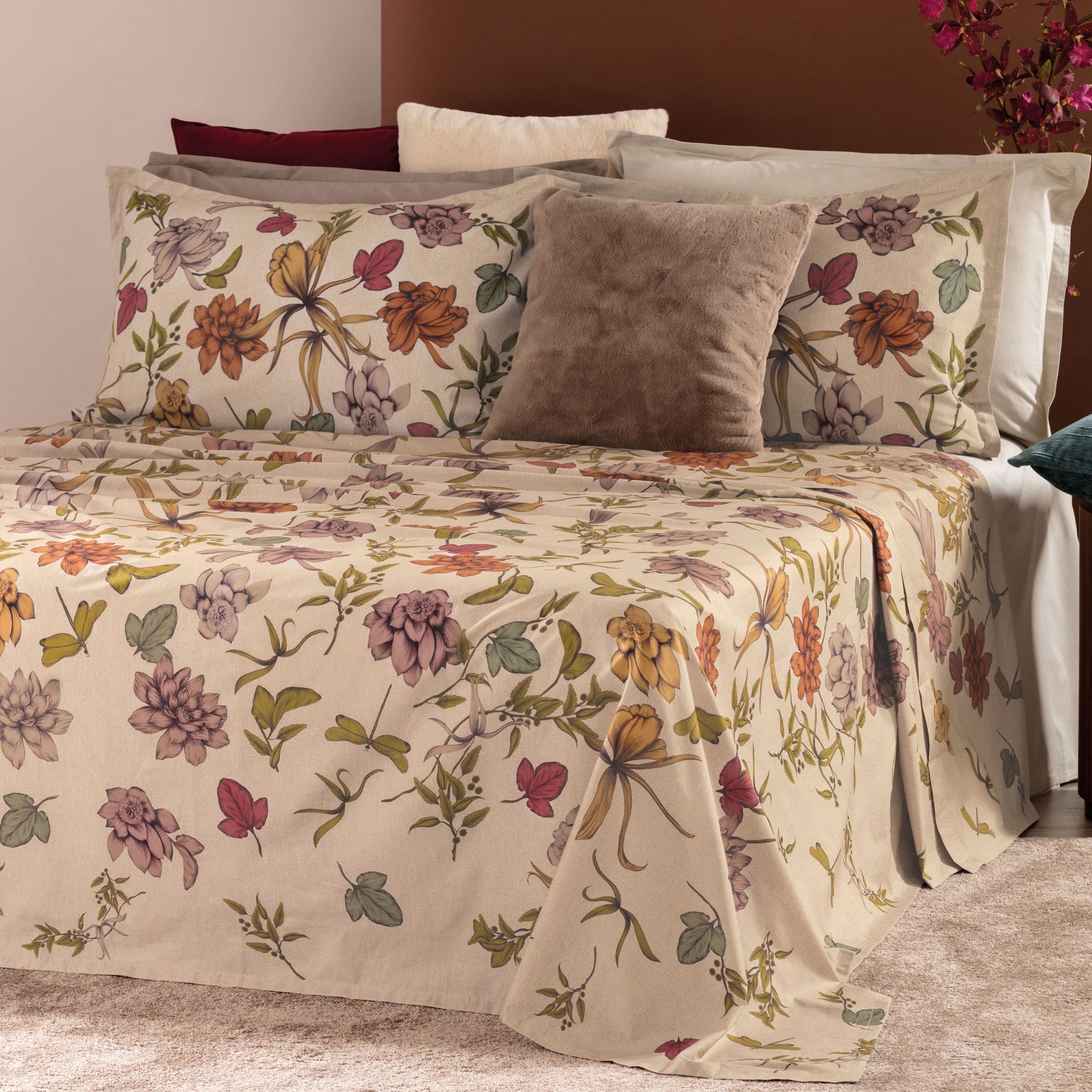 Carillo Home 
Completo lenzuolo
copriletto in percall
190 fili con stampa