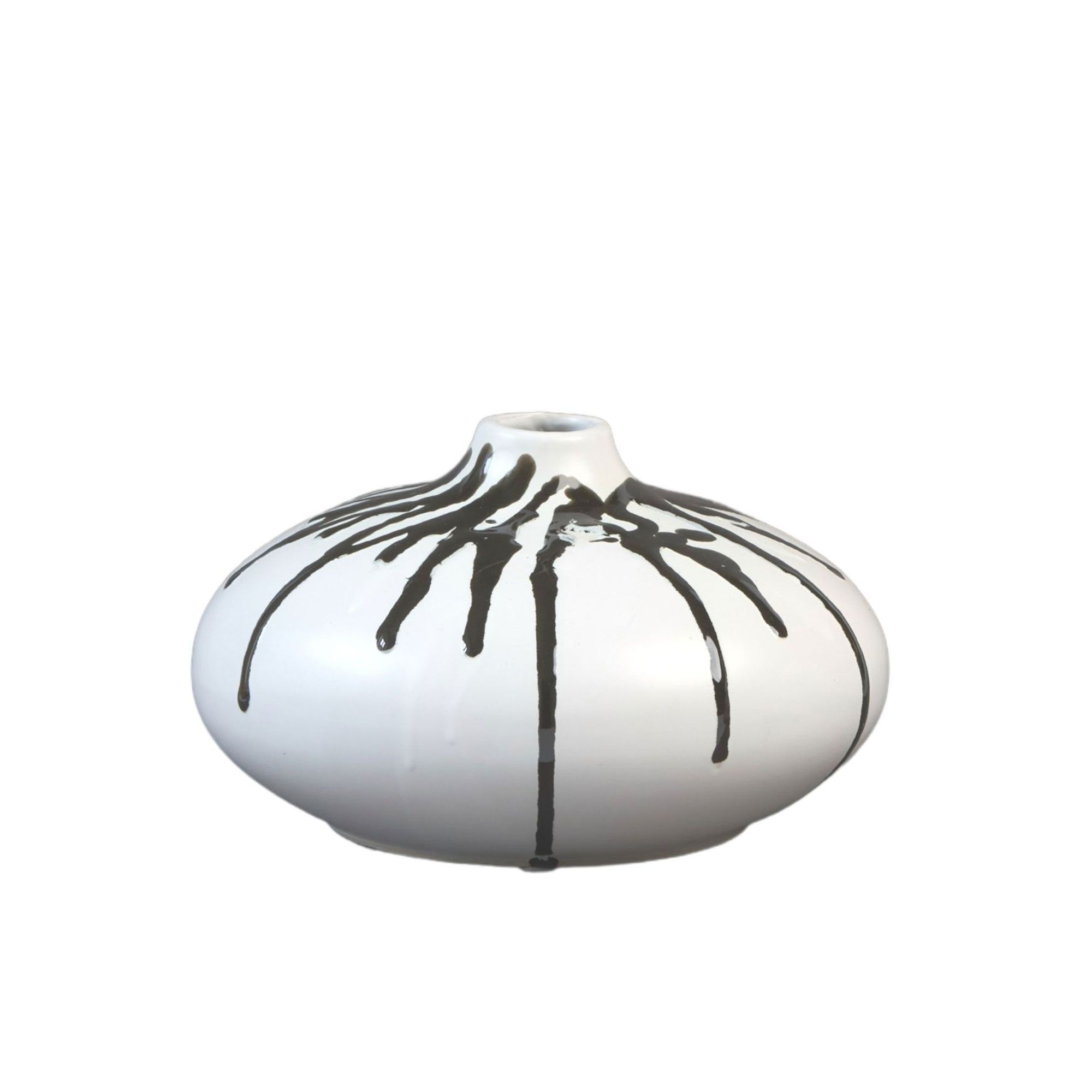 Villa Altachiara 2 vasi in porcellana Monocromo