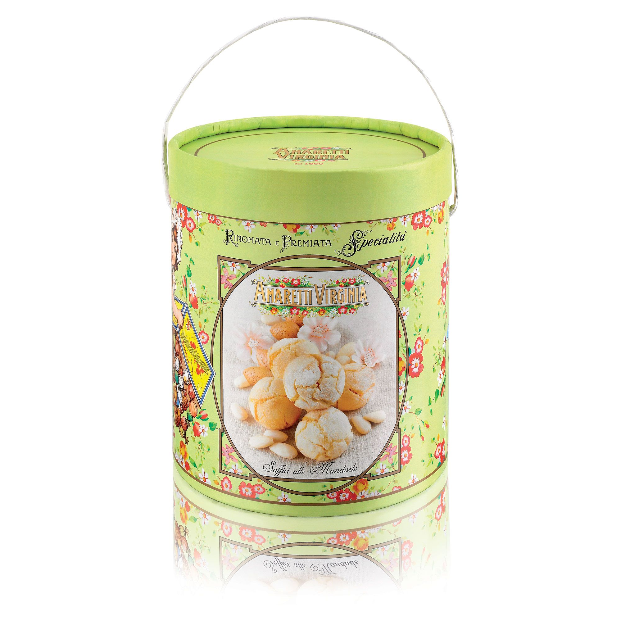 Amaretti Virginia
Amaretti morbidi
in fustino gusto a
scelta (300g)