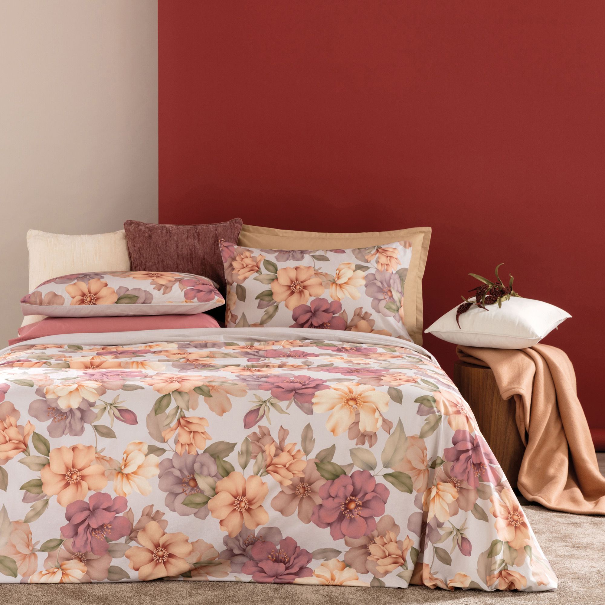 Carillo Home 
Parure copripiumino
matrimoniale Hoara
in cotone fantasia