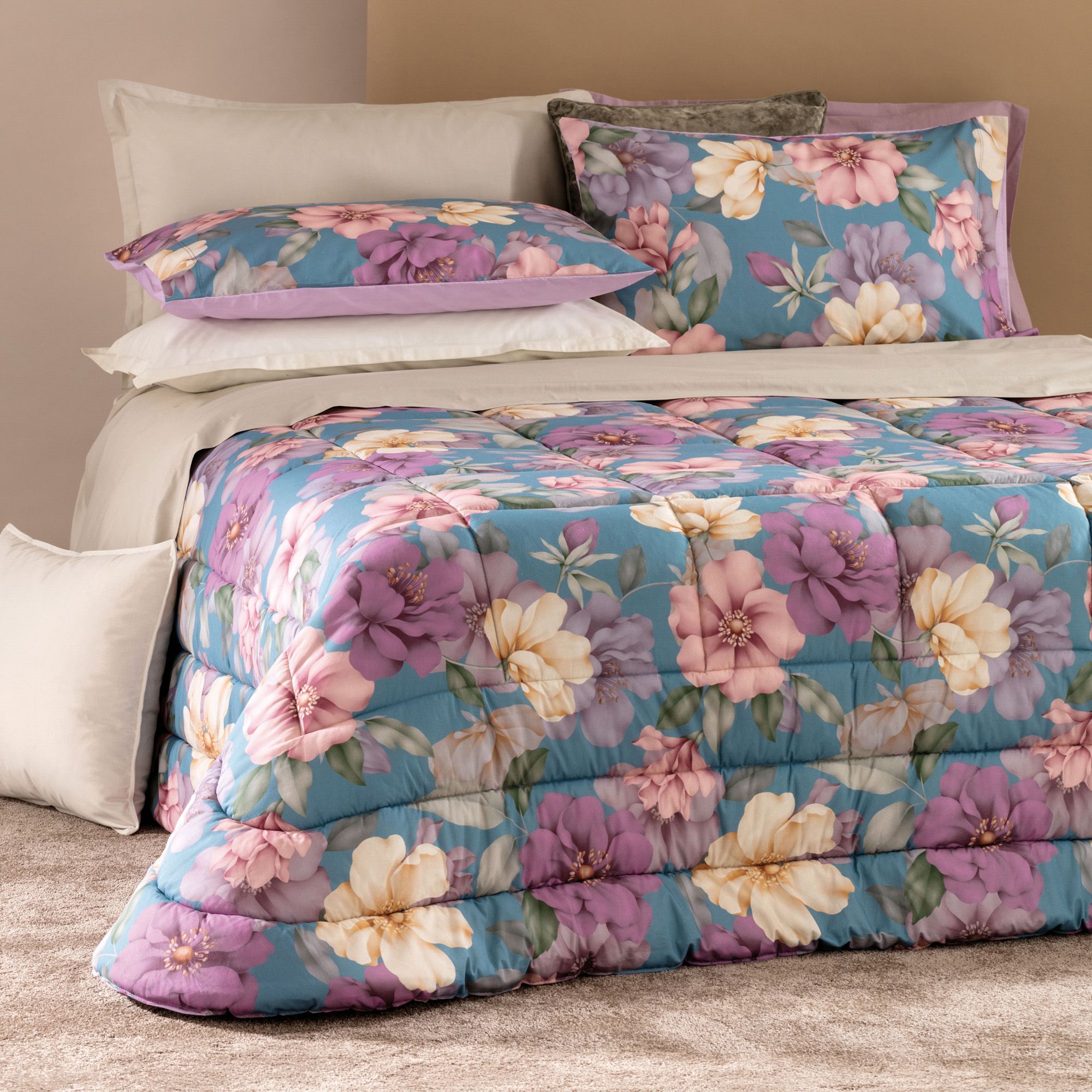 Carillo Home 
Trapunta in cotone
stampato con
imbottitura 350gsm