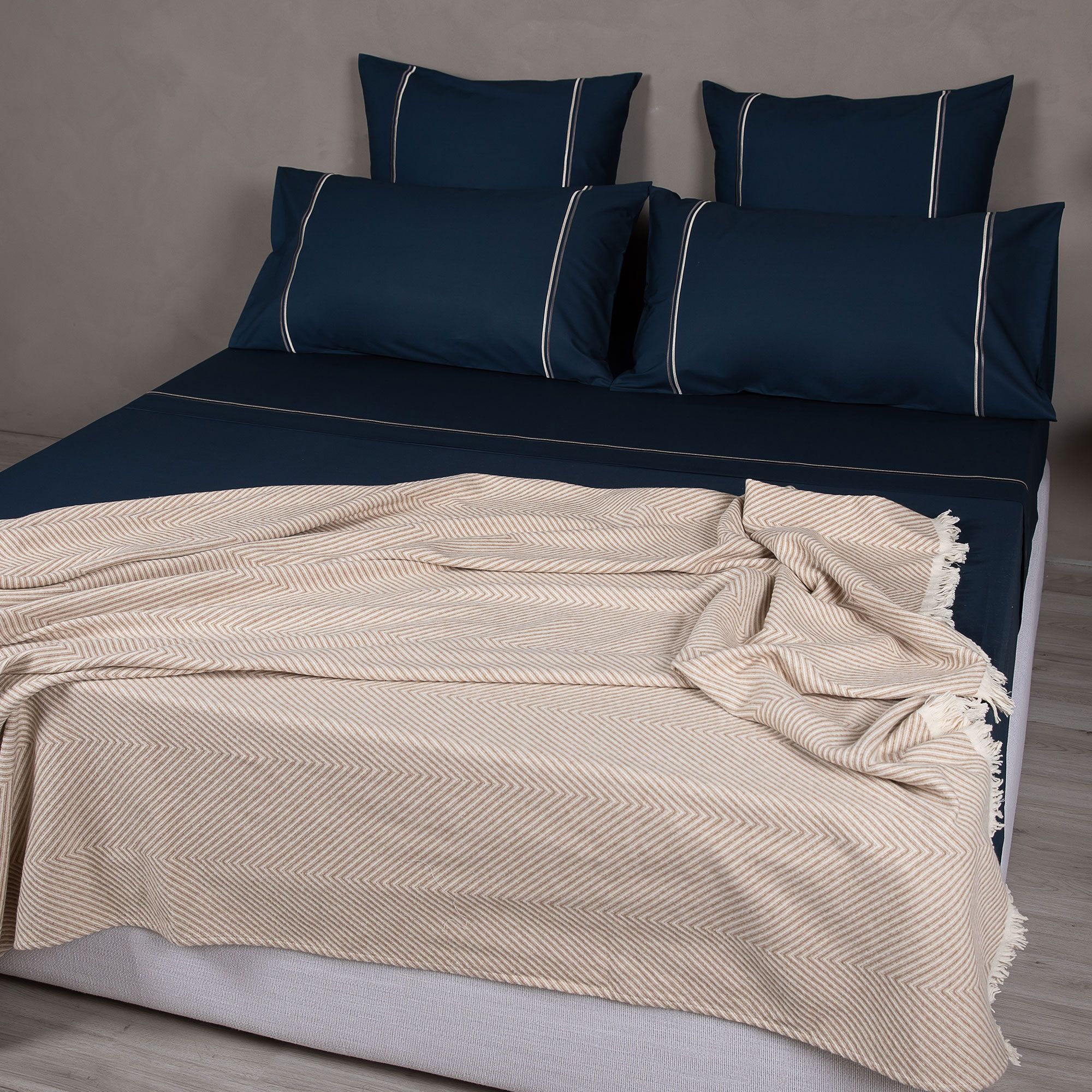 Image of Ferò Sonetto completo letto in cotone percalle061