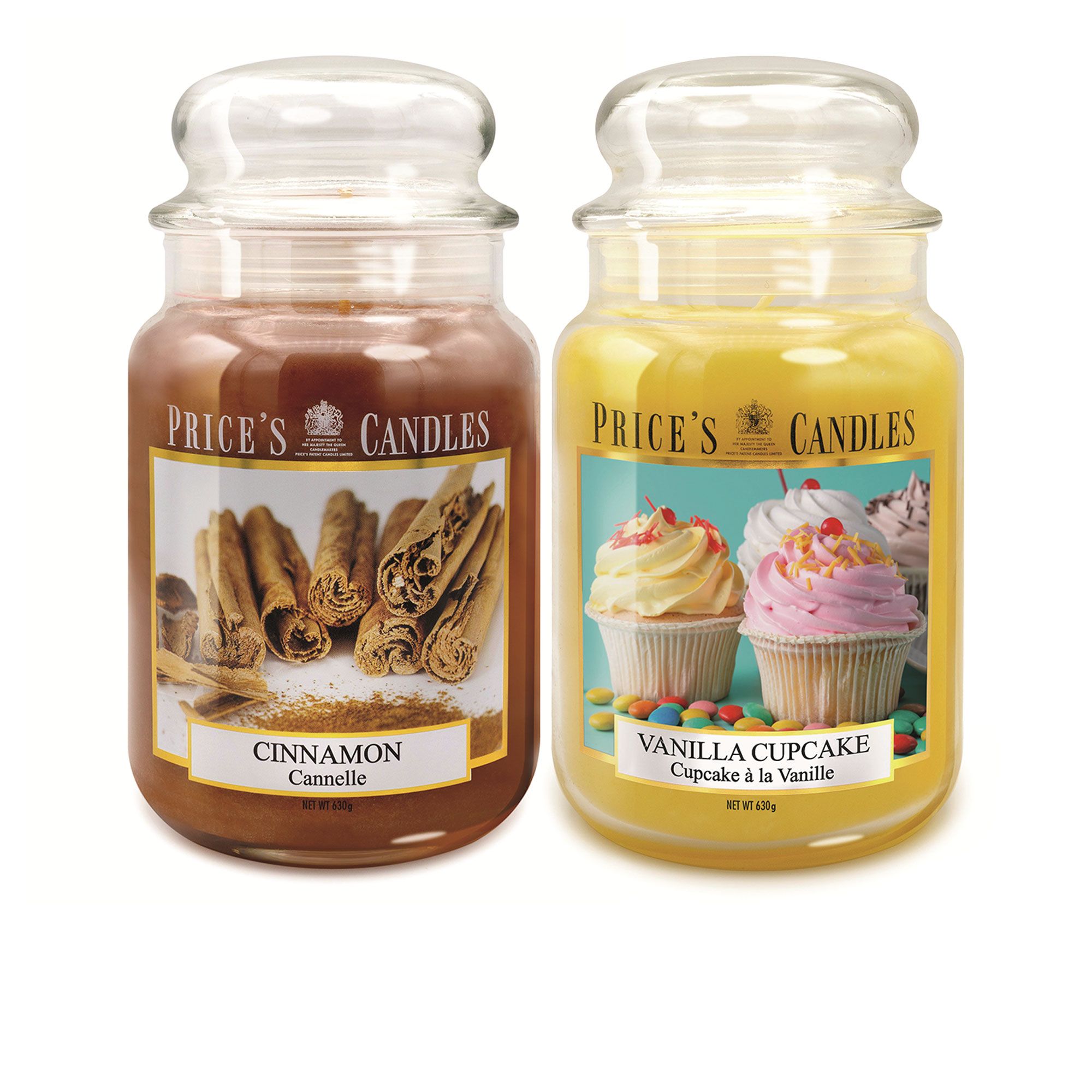 Price's Candles
2 candele in giara
grande Cannella
e Vaniglia Cupcake