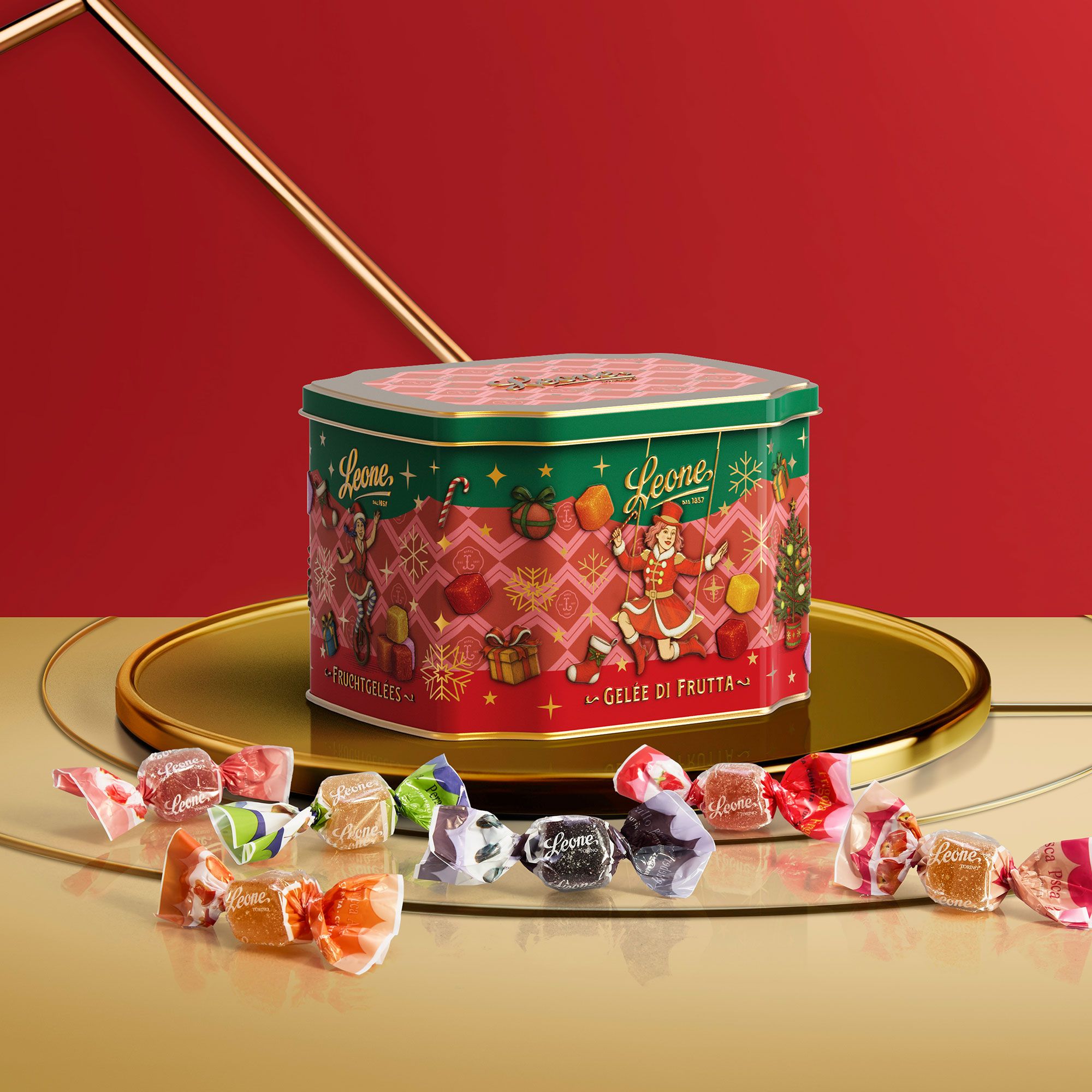 Pastiglie Leone
Gelatine assortite
in latta regalo
(150g)