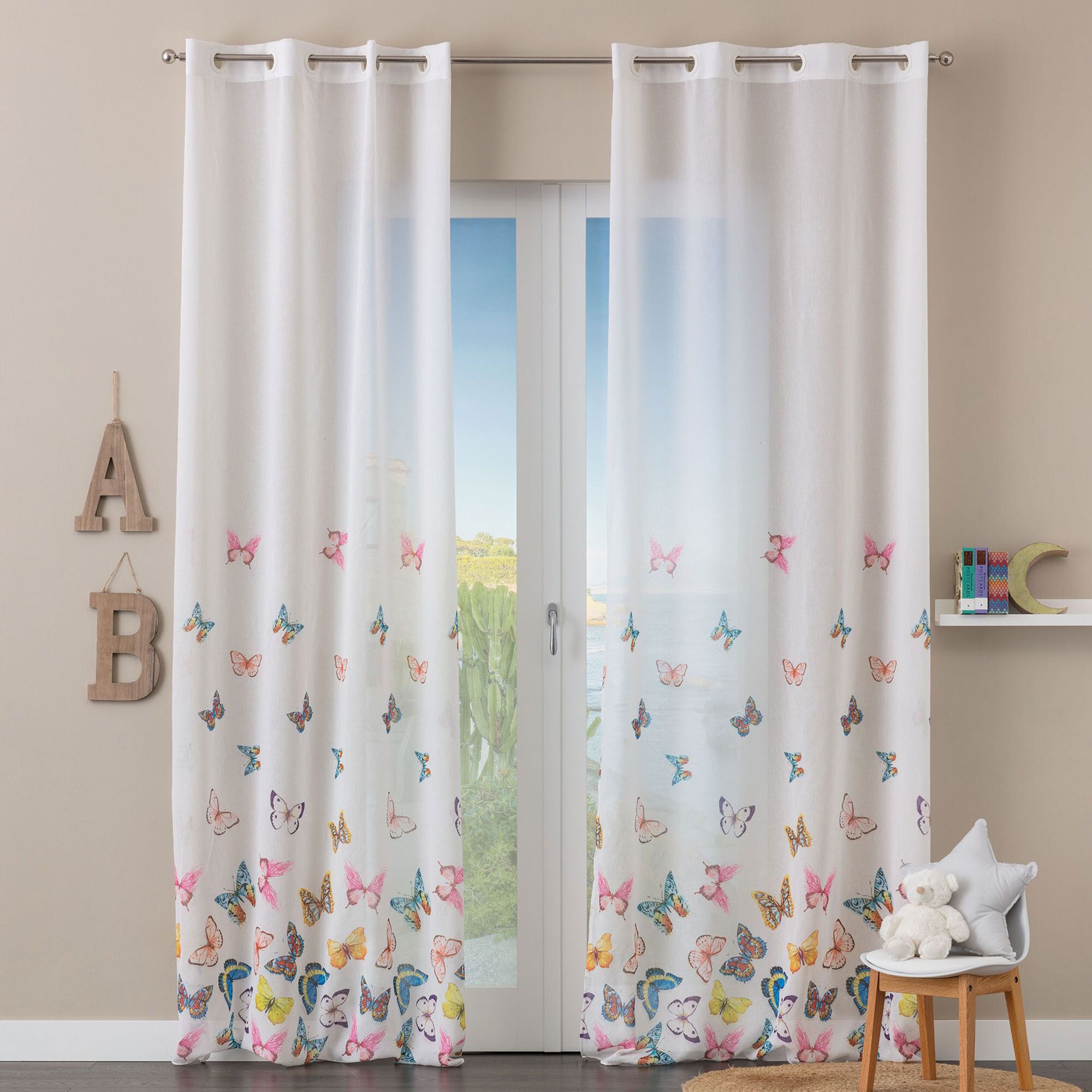 Image of Carillo Home Baby Pannello tenda 140x280cm con borchie061