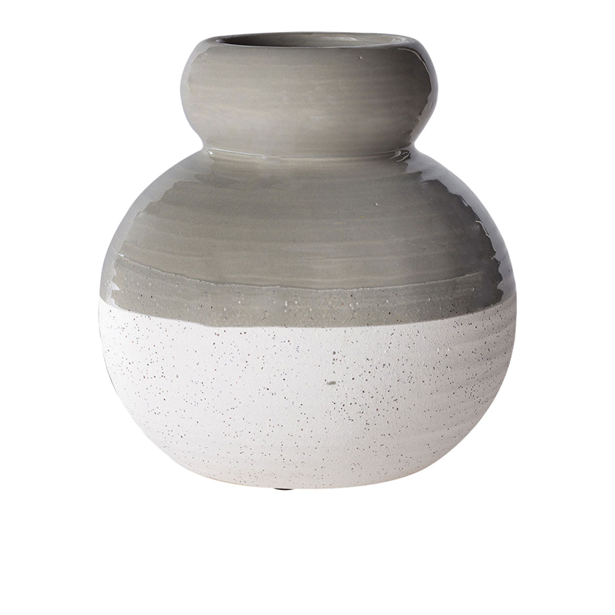 Villa Altachiara Vaso Itria grigio in ceramica effetto pietra