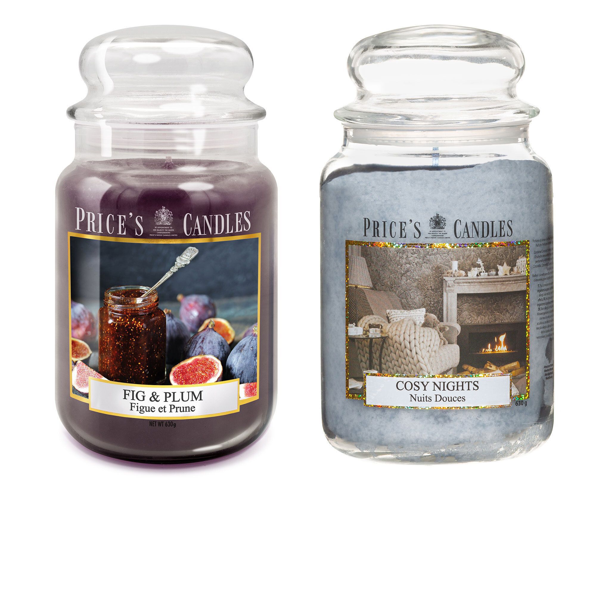 QVC Price's Candles Set 2 giare grandi linea Fragrance