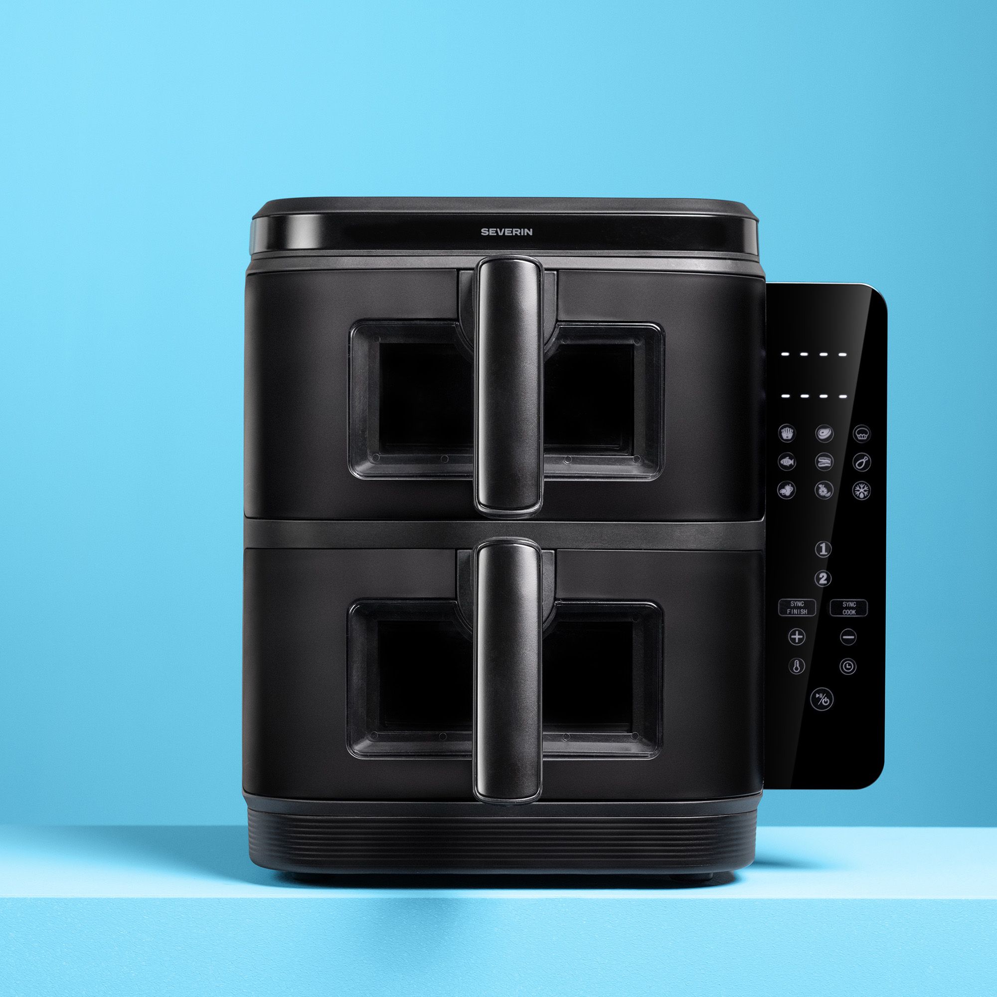 Severin FR2468
Friggitrice ad aria
verticale, 2 cestelli
9 programmi