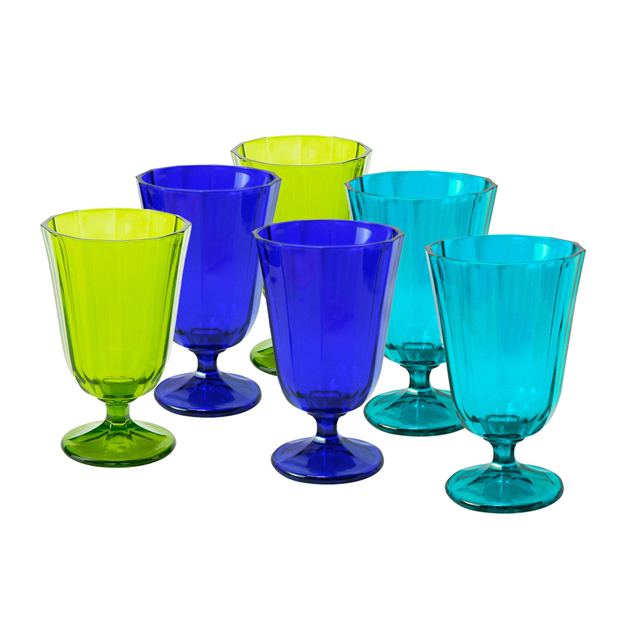 Arcucci
Set 6 calici bassi
in vetro multicolor