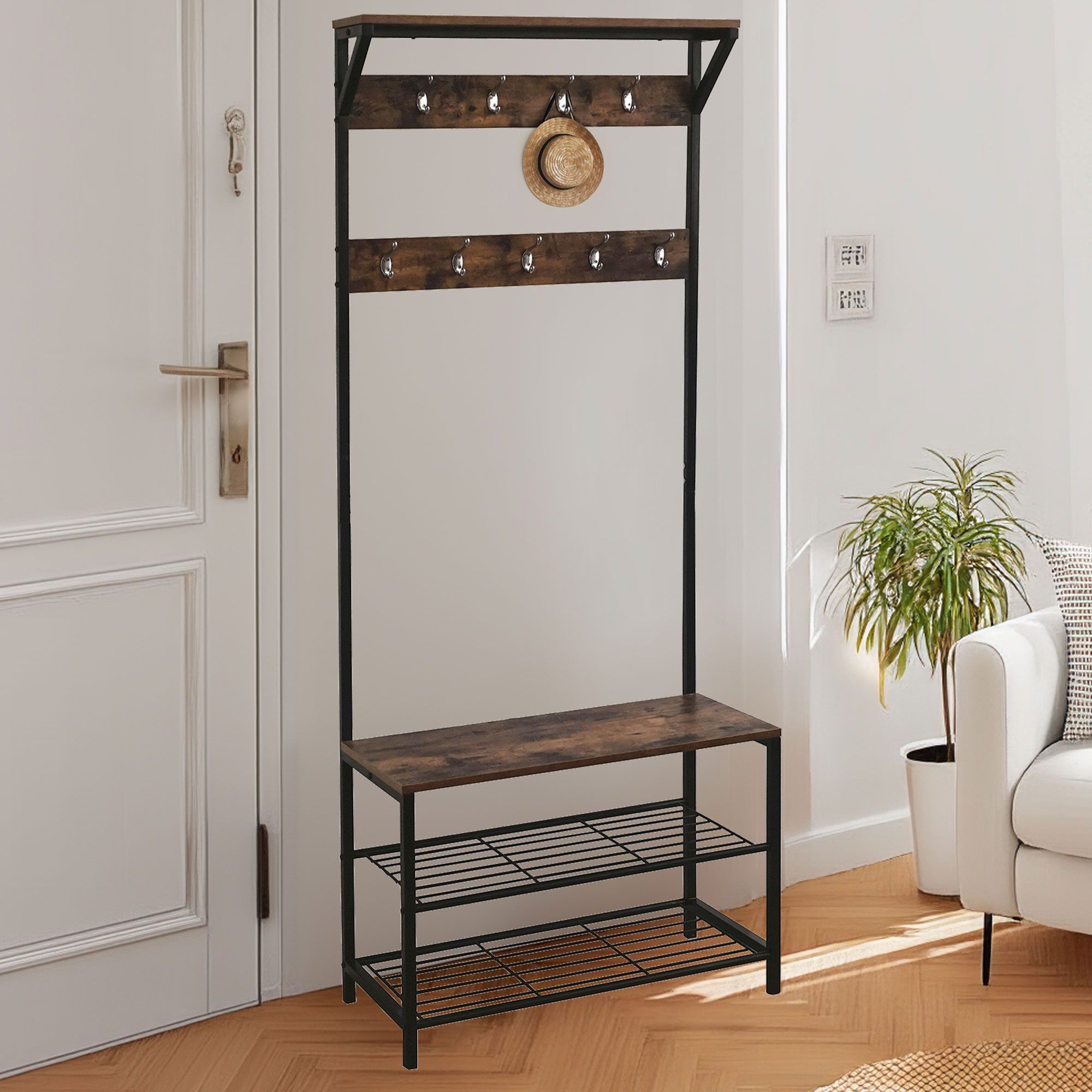 Home Reflections
Appendiabiti
con scarpiera
per ingresso