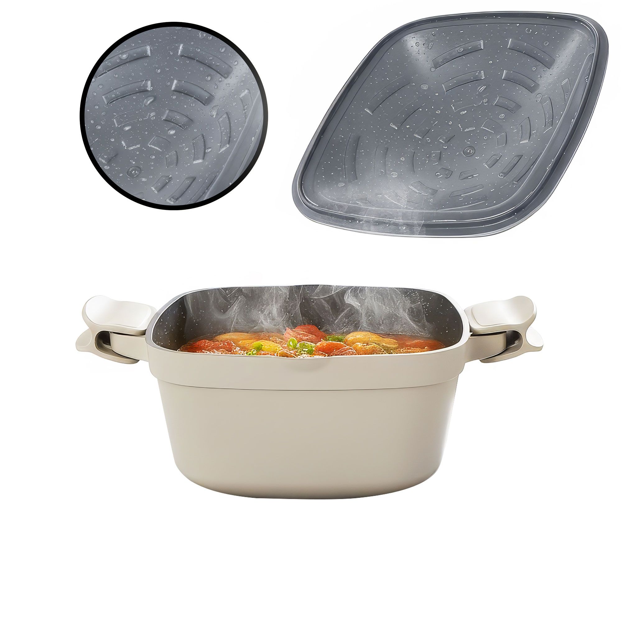 STONELINE Set pentole e padelle con coperchi + accessori, 13 pezzi