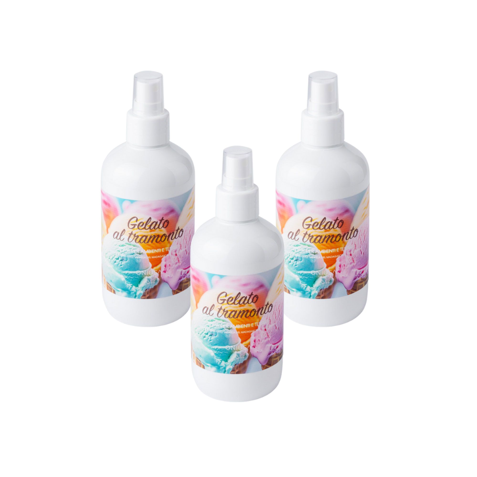 Oniusa Venezia
Spray per ambienti
e tessuti fragranza
a scelta (3x200ml)