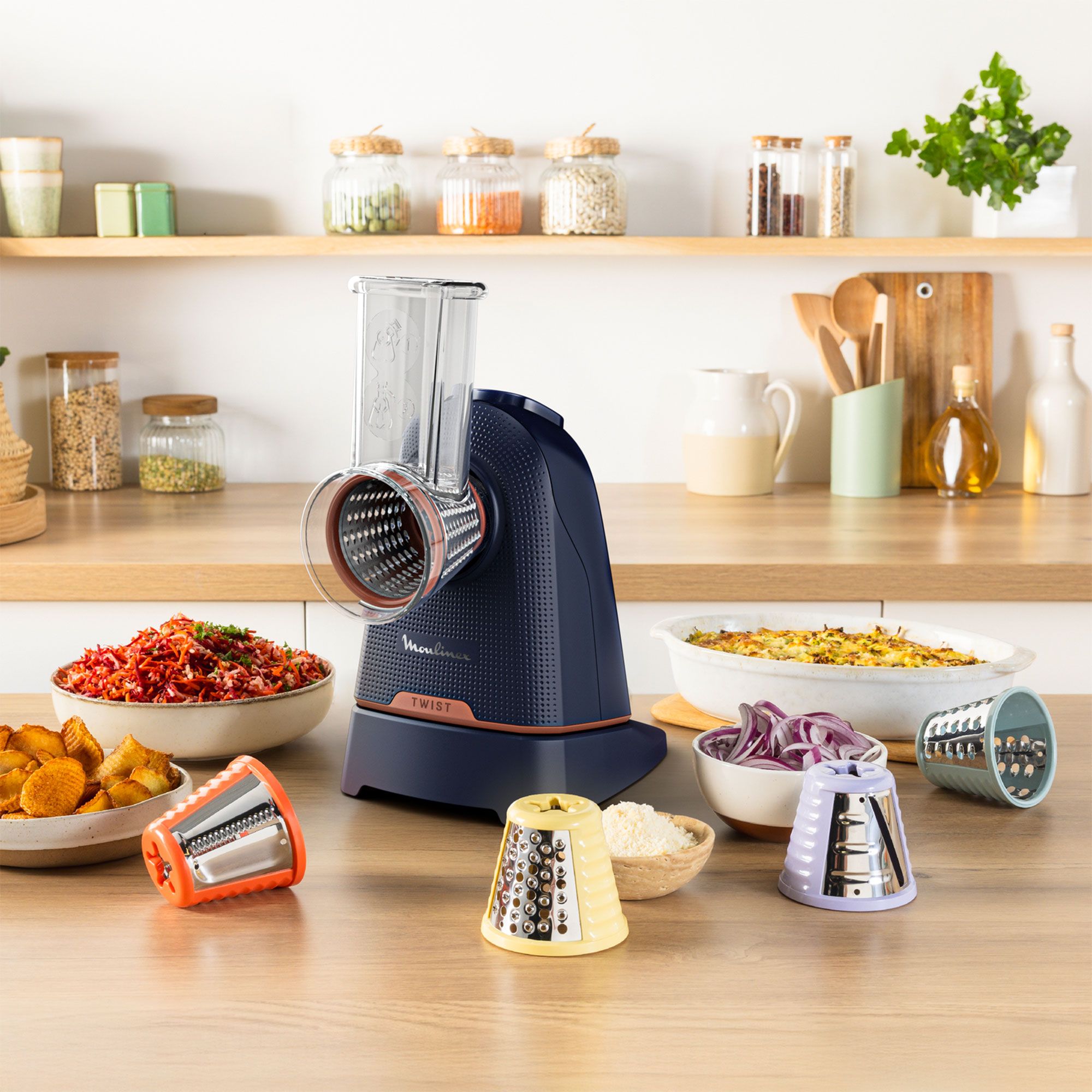 Moulinex
Express Fresh 
5 funzioni in 1
coni acciaio inox