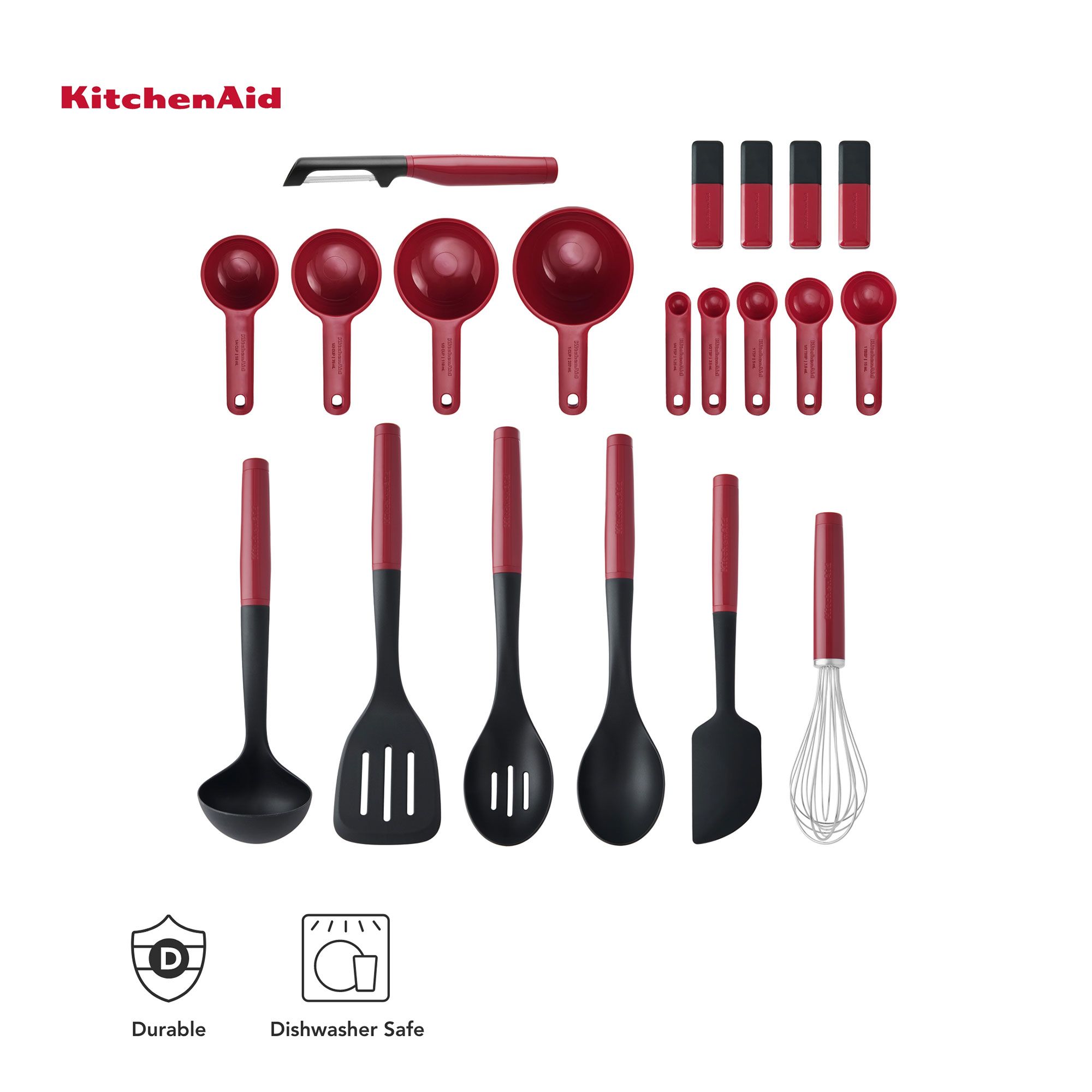 KitchenAid Set 20 accessori da cucina lavabili in lavastoviglie