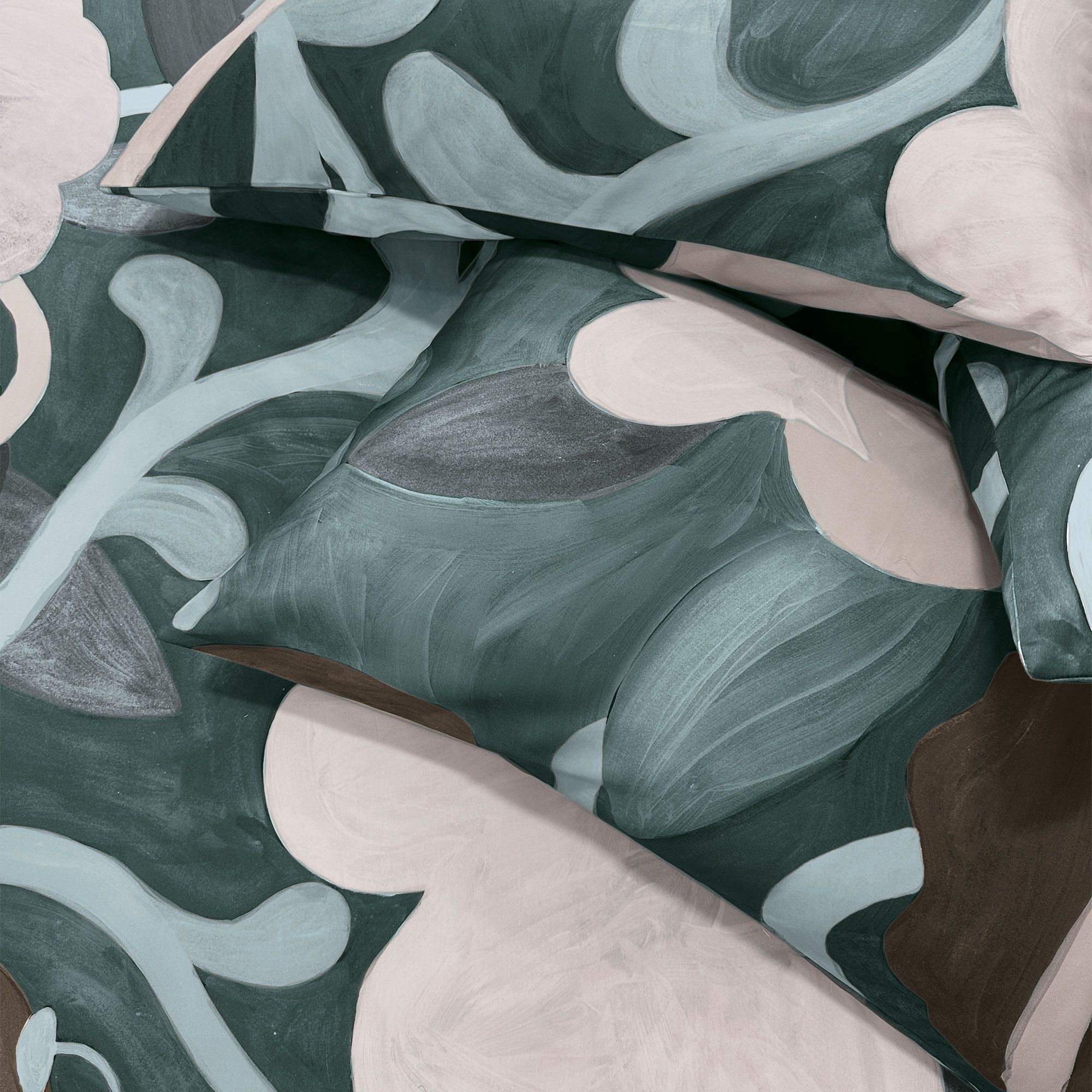 Dondi Home Completo copripiumino matrimoniale in raso stampato