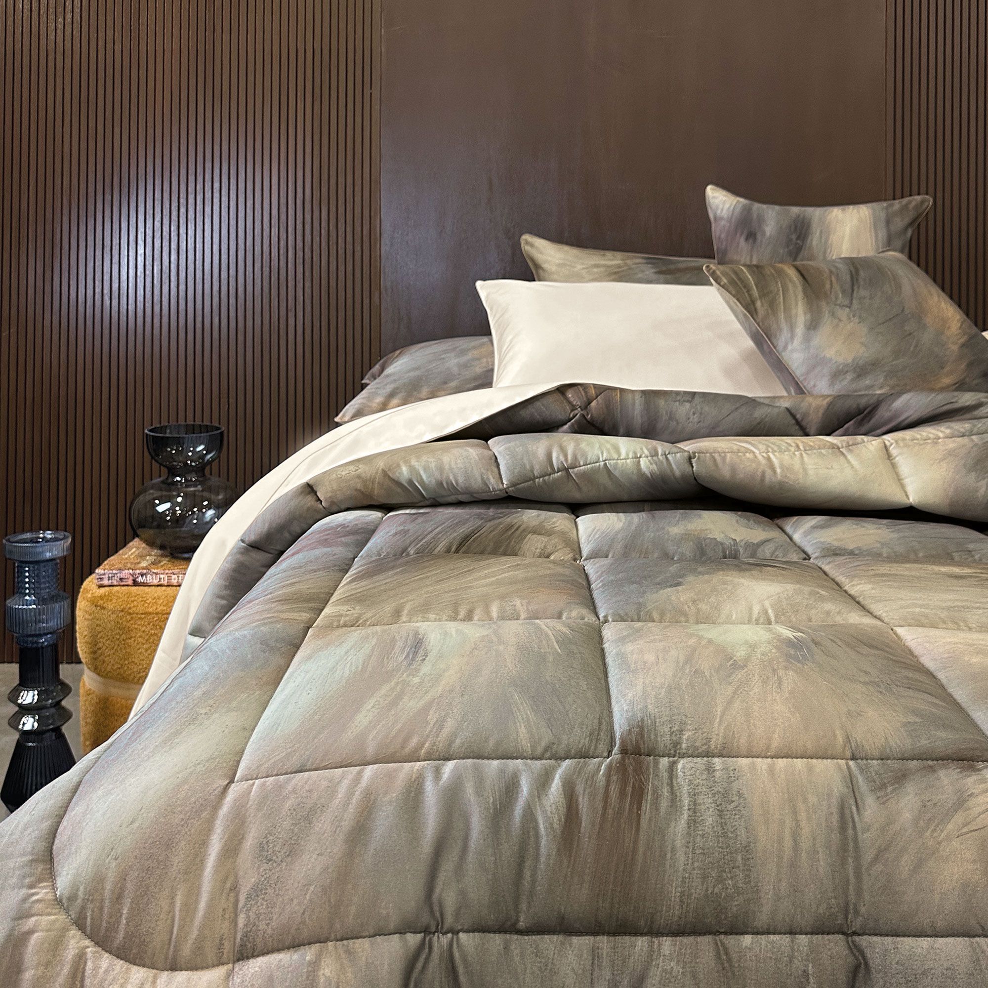 Dondi Home
Trapunta matrimoniale
in raso di cotone
con stampa all-over