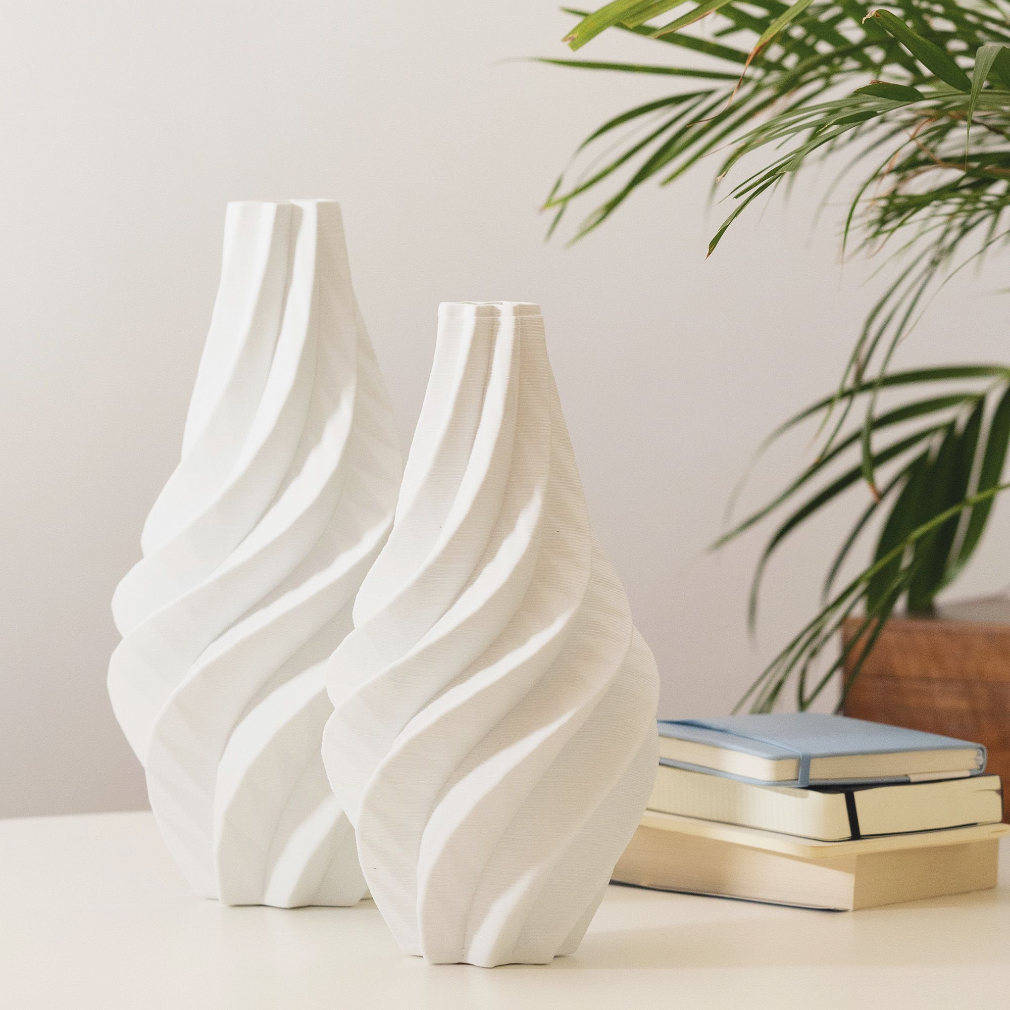 Villa Altachiara Vaso in porcellana bianca 3D Wind