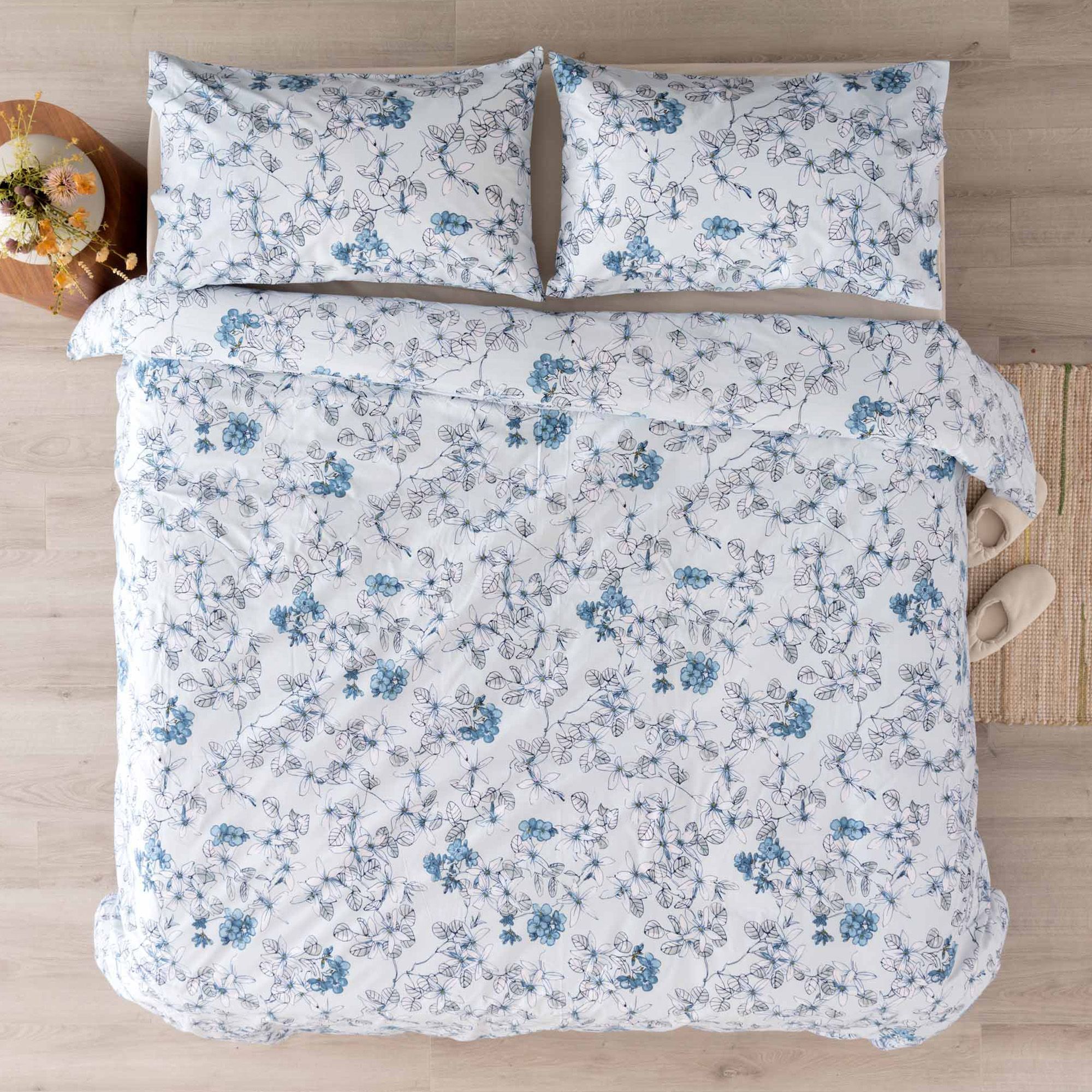 Carillo Home 
Parure copripiumino
matrimoniale Zoe
in cotone con stampa