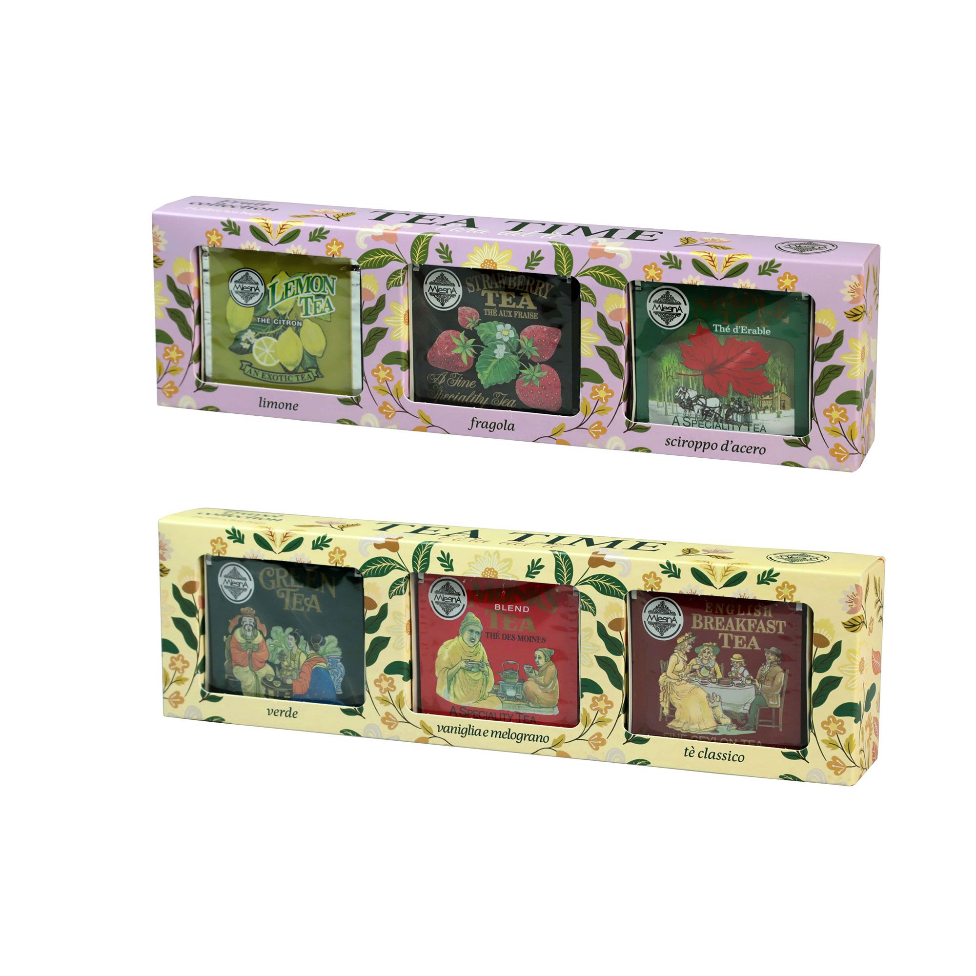 Mlesna 
Scatola da 3 astucci
di tisane: Fruit e
Travel (2x24 filtri)