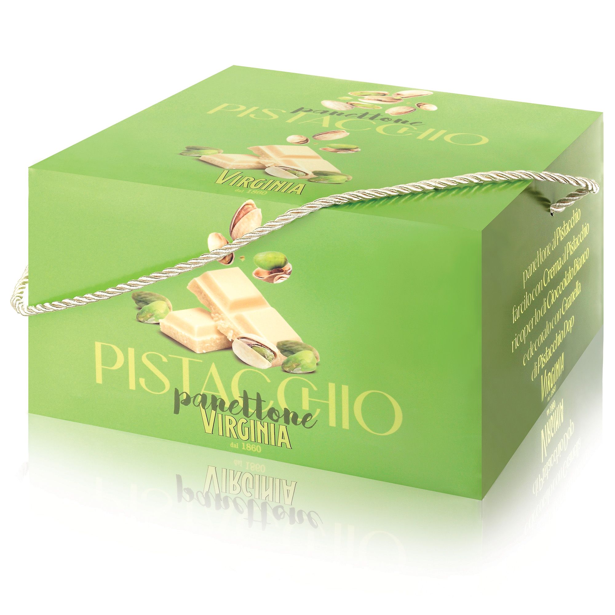 Amaretti Virginia
Panettone pistacchio
(900g)