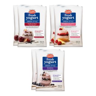 Easiyo
kit 6 kg di yogurt
stile greco
gusti alla frutta