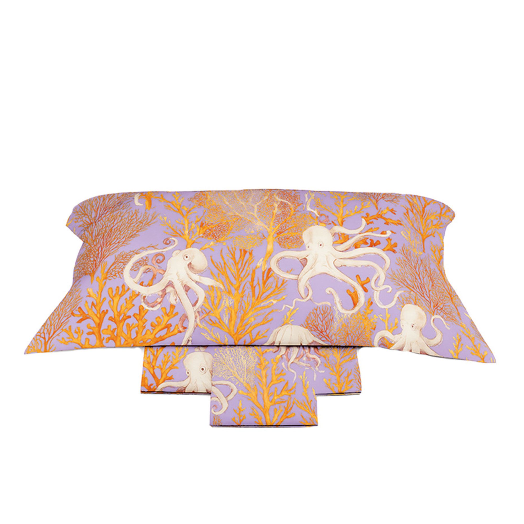Dondi Home Completto letto matrimoniale estivo in cotone percalle
