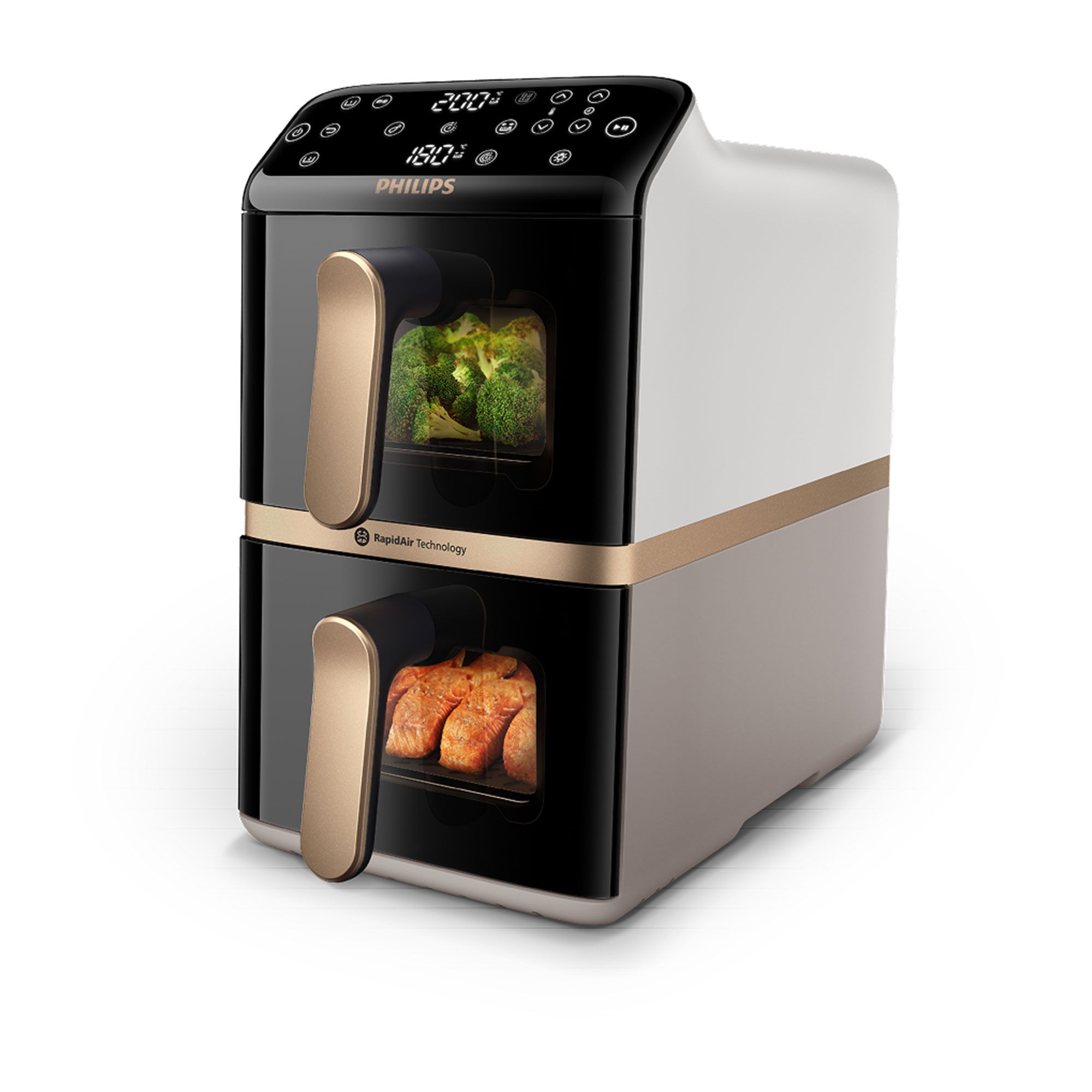 Philips  NA462
Airfryer doppio
cassetto verticale
da 10Litri con luce