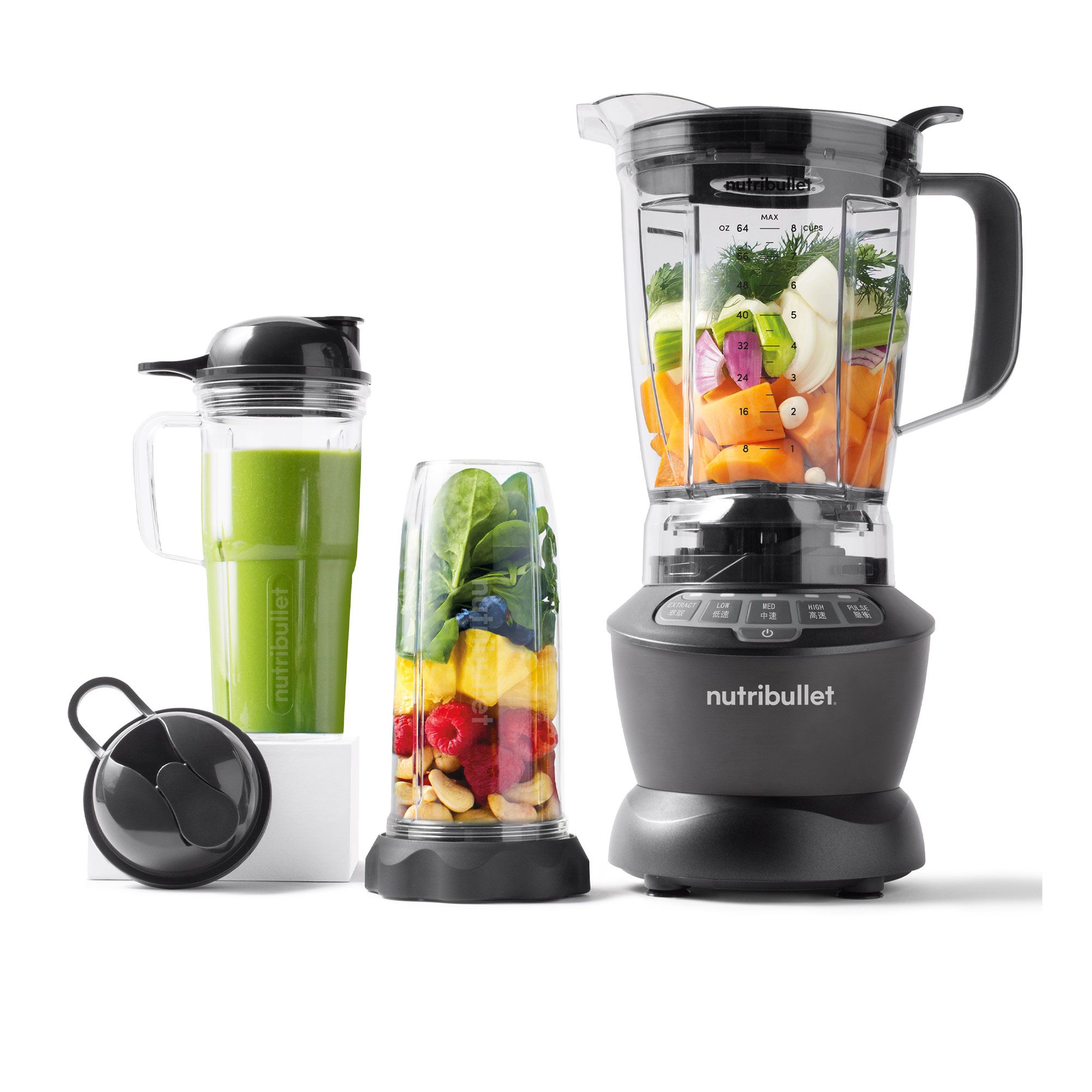 Nutribullet® 
Frullatore NBF500DG
multifunzione 1200W
con 4 accessori