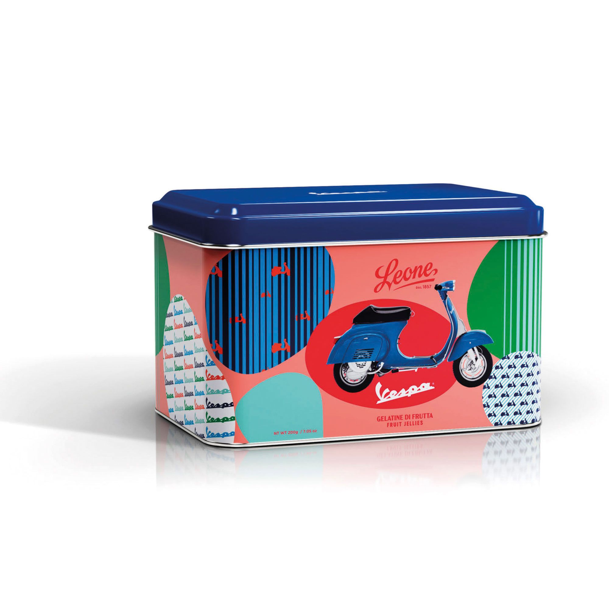 Pastiglie Leone
Latta Vespa
con gelatine
alla frutta (200g)