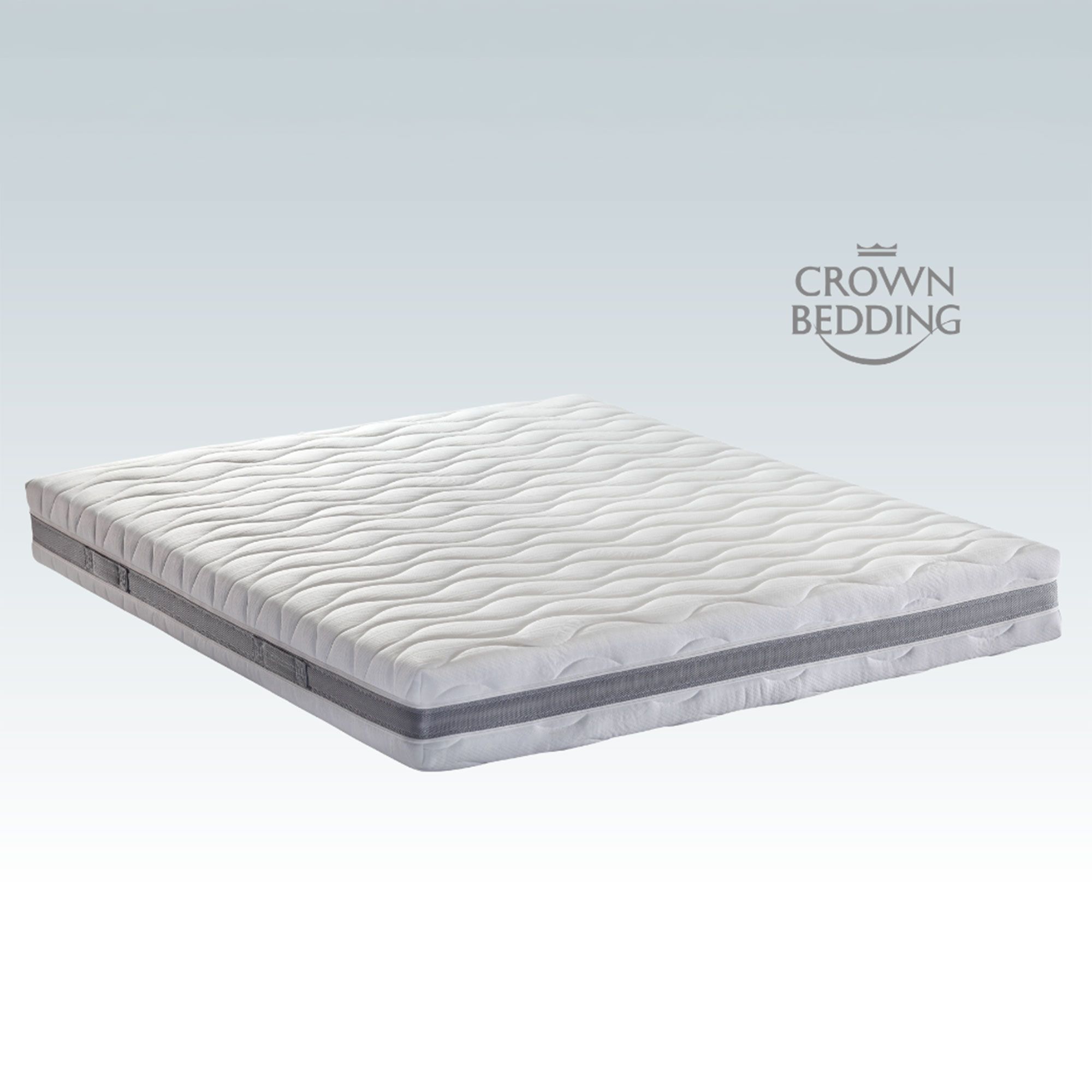 Crown Bedding Materasso a molle struttura a 4 strati altezza 24 cm